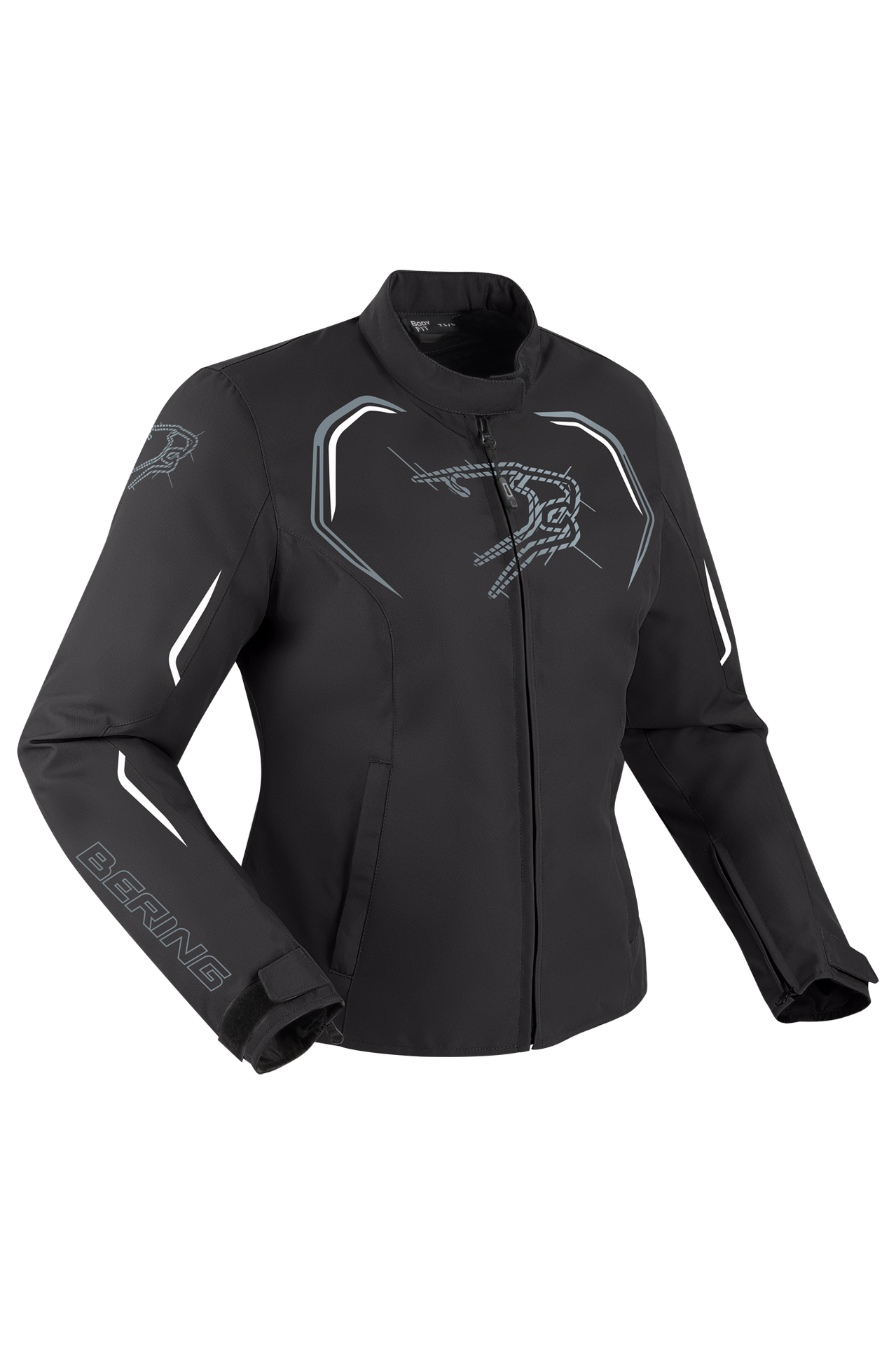 Kurtka Motocyklowa Bering Dundy Damska Czarny/Złamany BiałyM