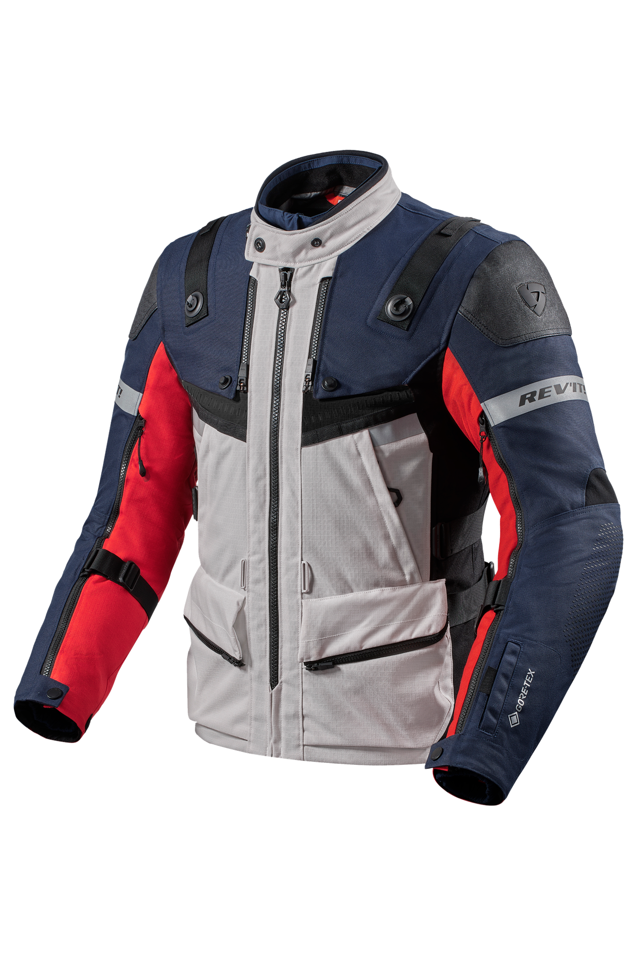 Kurtka Motocyklowa Rev'It! Defender 3 GTX Czerwony/NiebieskiXXL