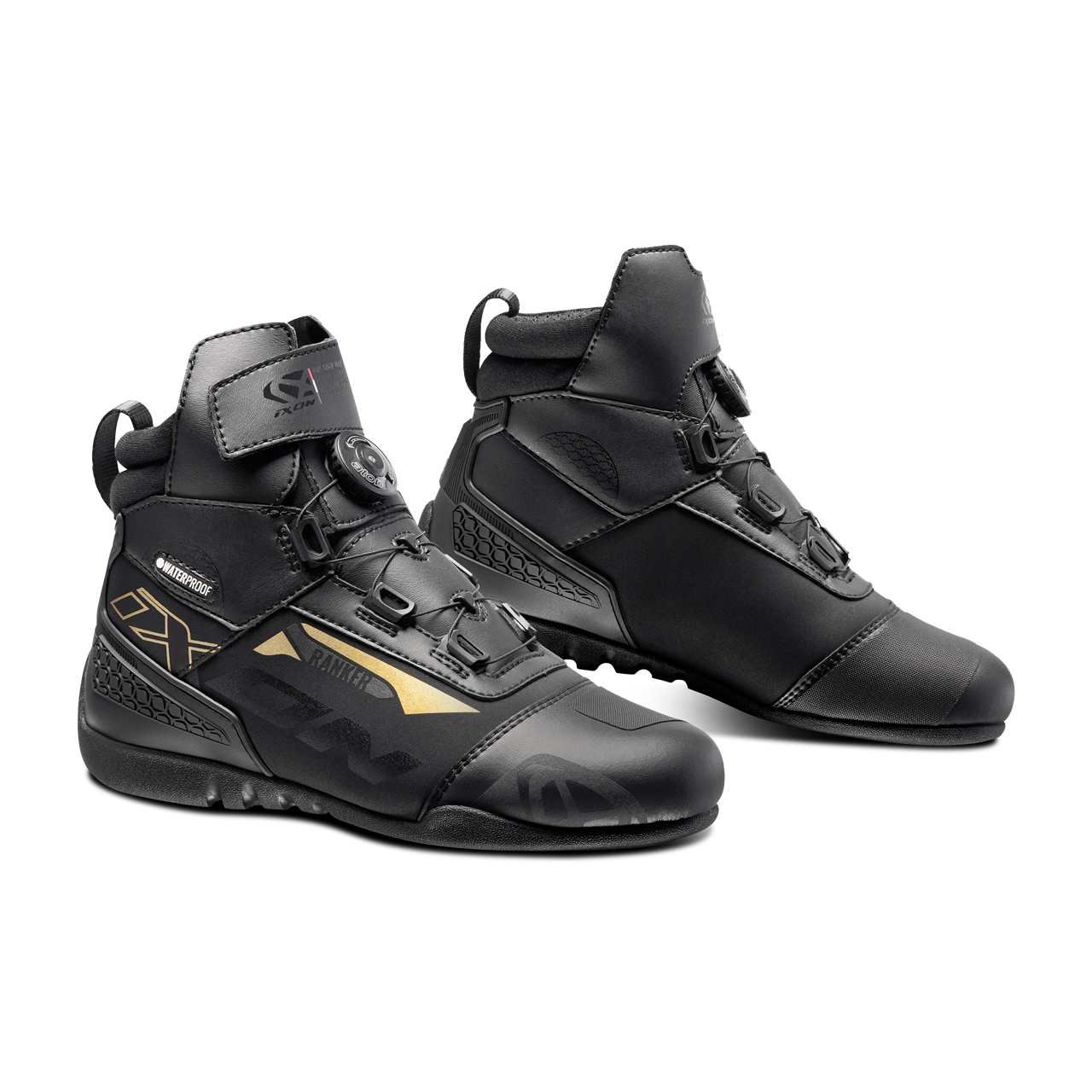 Buty Motocyklowe Ixon Ranker WP Damskie Czarny/Złoty37