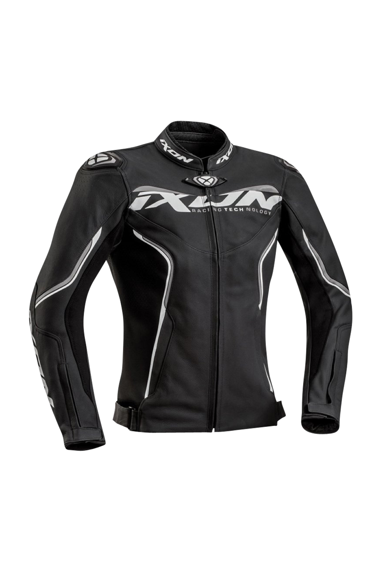 Kurtka Motocyklowa Ixon Trinity Damska Czarny/Złamany Biały/SzaryXL