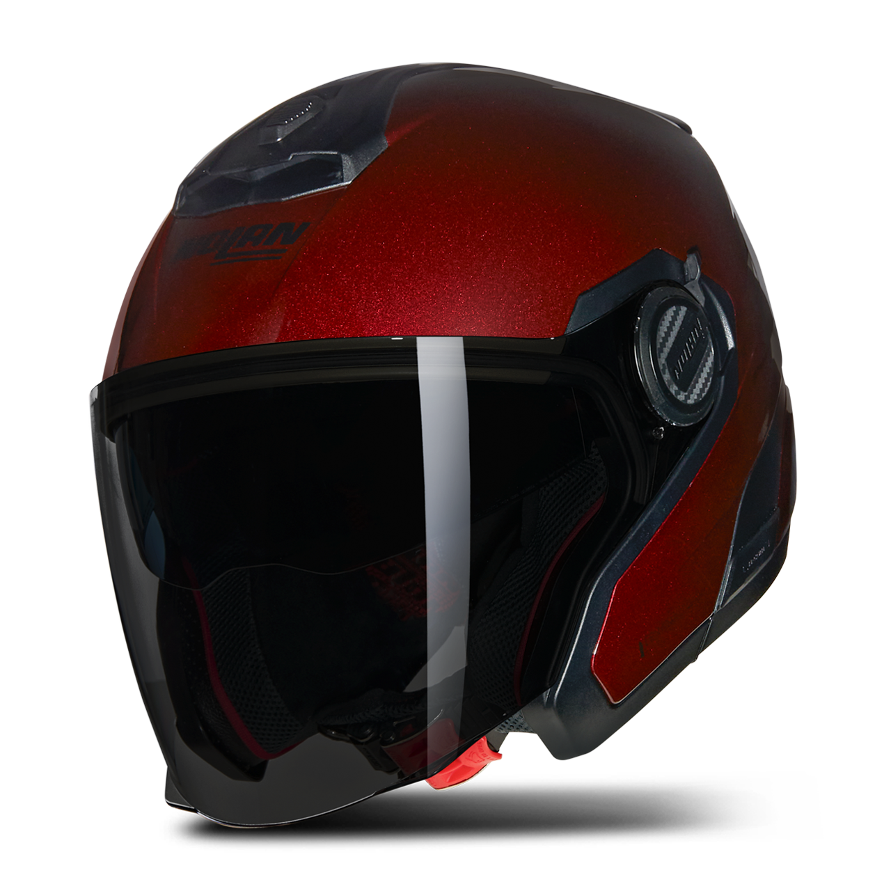 Kask Otwarty Nolan N40-5 Błyszczący CzerwonyM