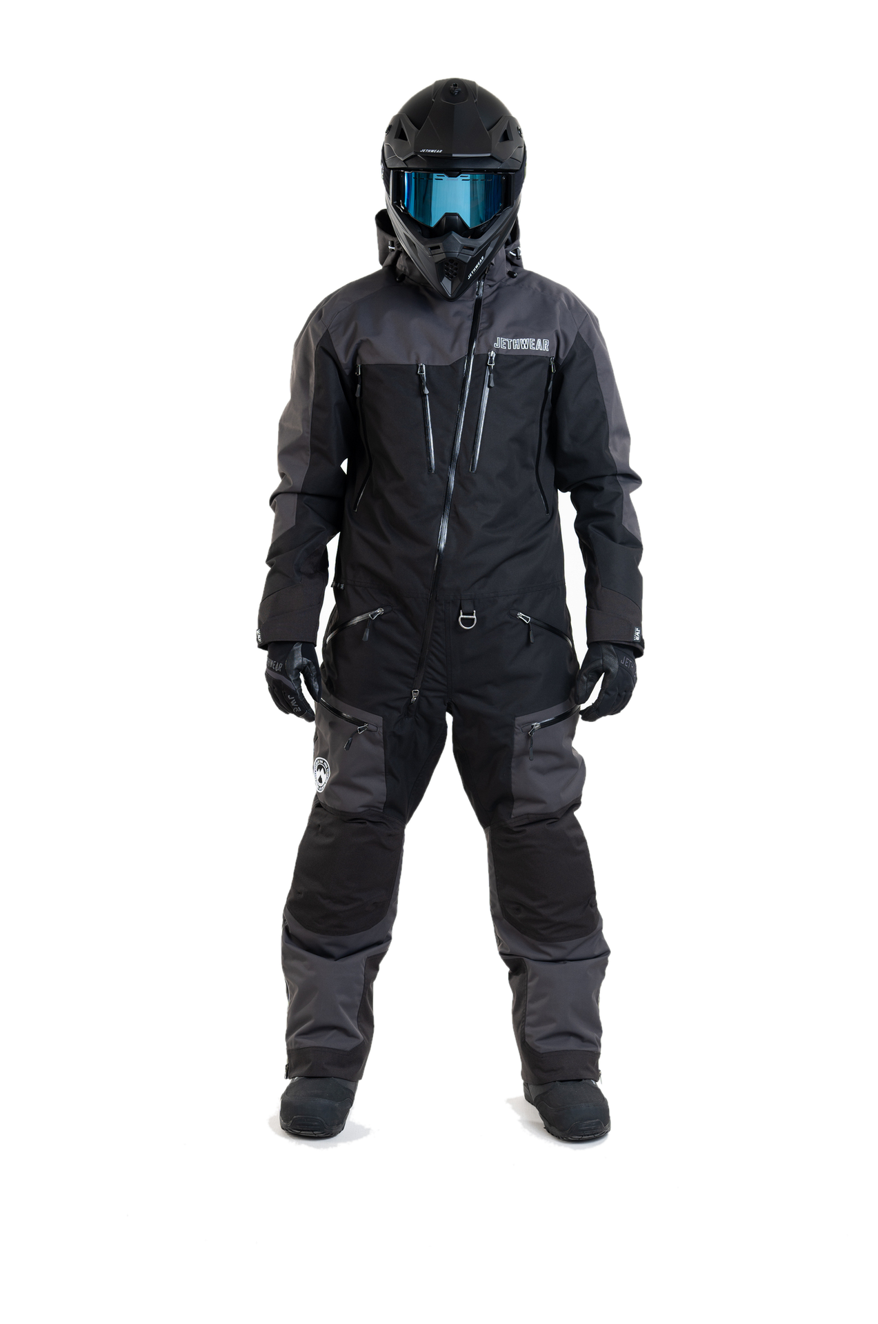 Kombinezon Jednoczęściowy Jethwear Venture (2025) S.A.F.E Czarny/Iron/BiałyS