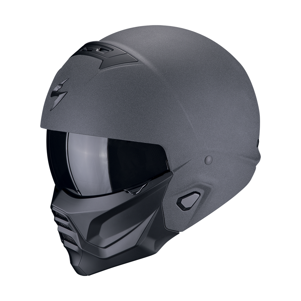 Kask Szczękowy Scorpion EXO-Combat II Solid CiemnoszaryS