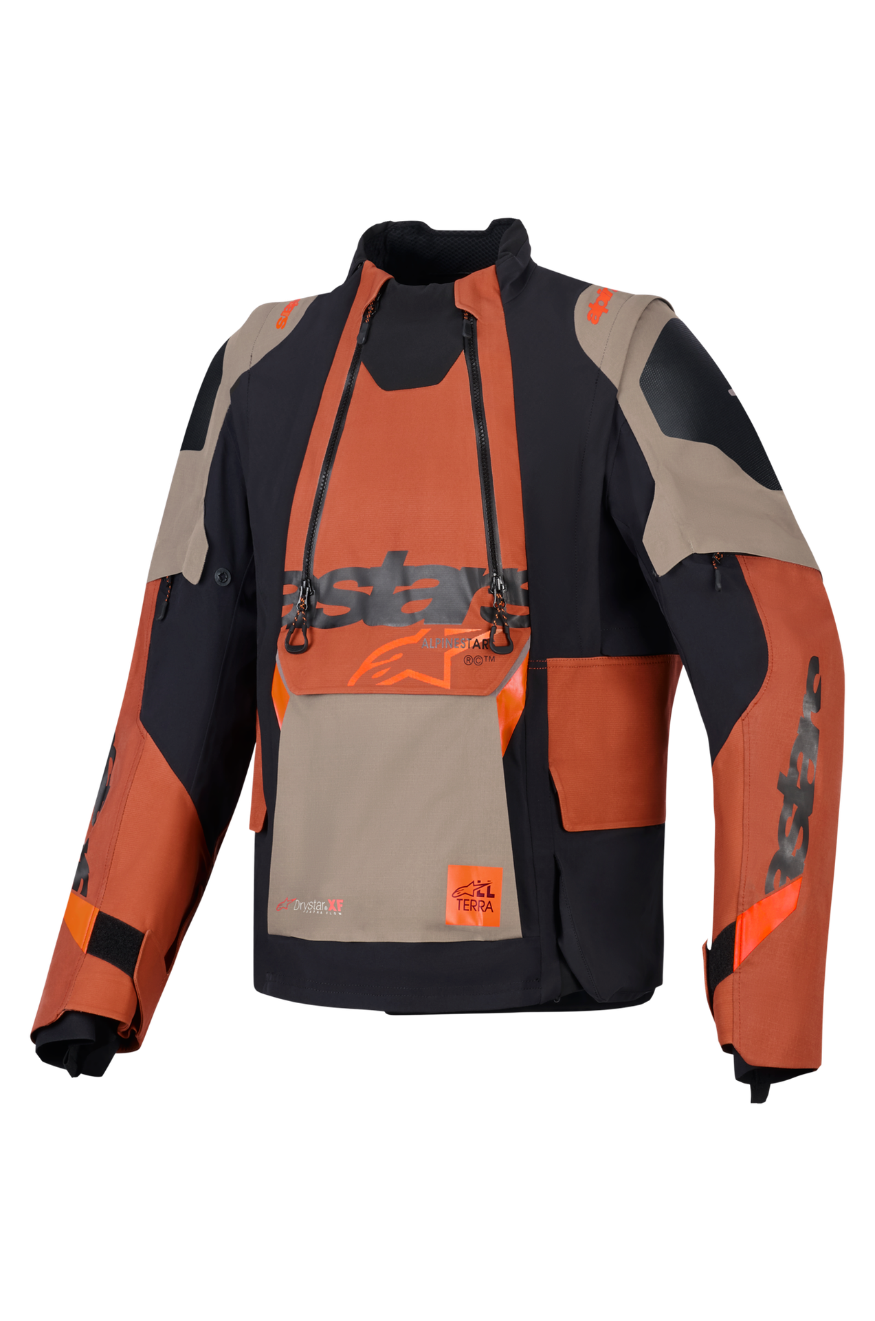 Kurtka Motocyklowa Alpinestars Halo PRO DS Laminowana Orzechowy/Rdzawy CzarnyXXL