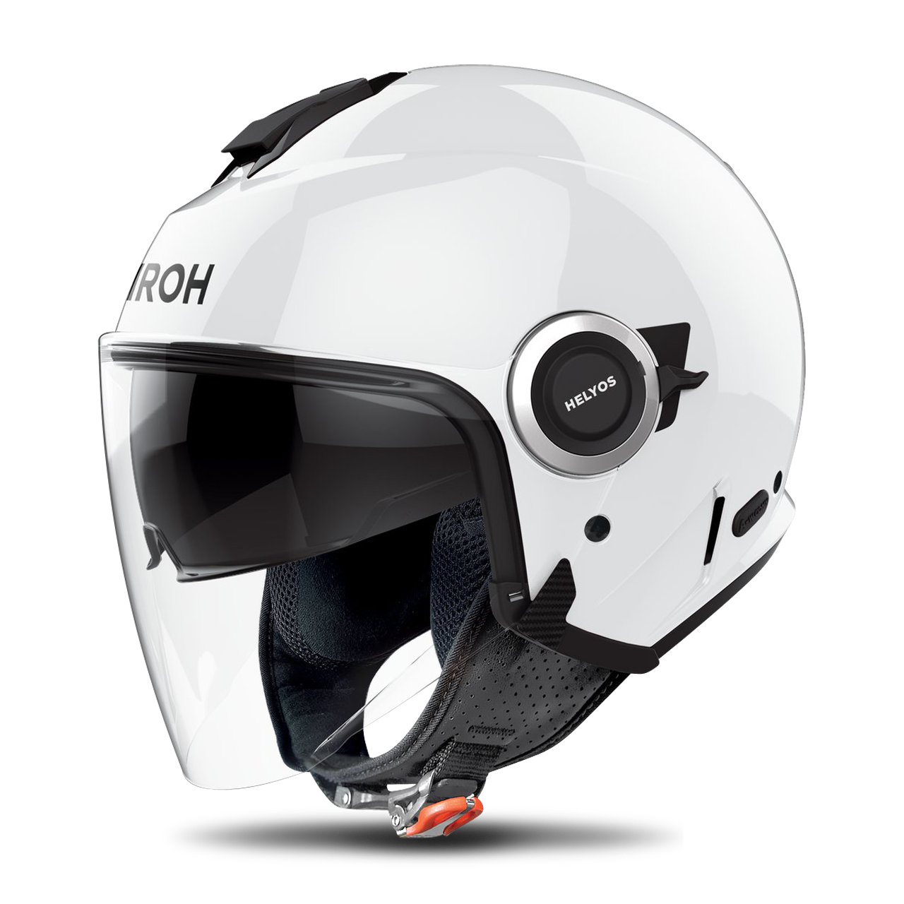 Kask Otwarty Airoh Helios Złamany Biały BłyszczącyXS