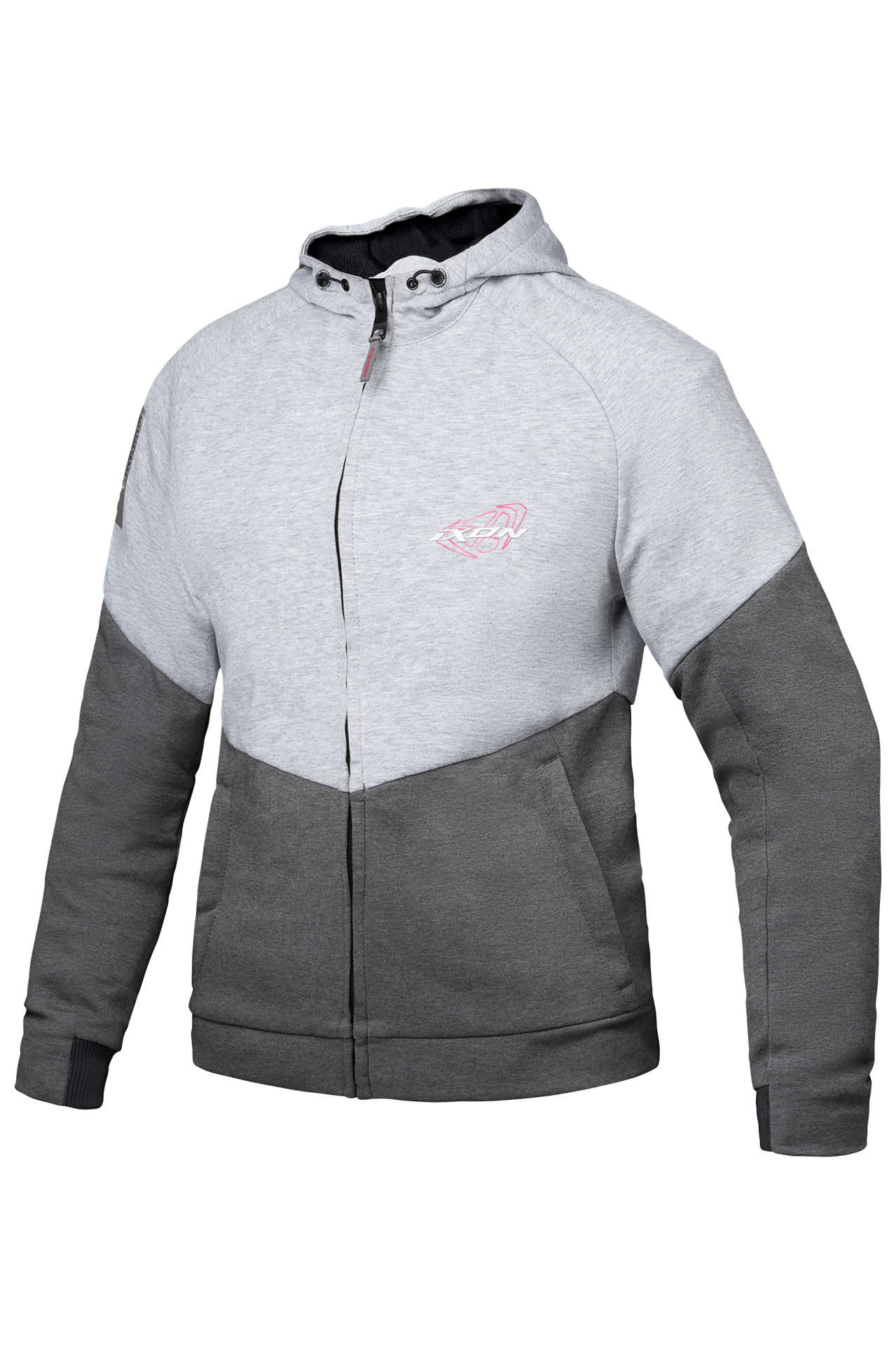 Kurtka Motocyklowa Ixon TOUCHDOWN Damska Szary/Srebrny/Fuksjowy3XL