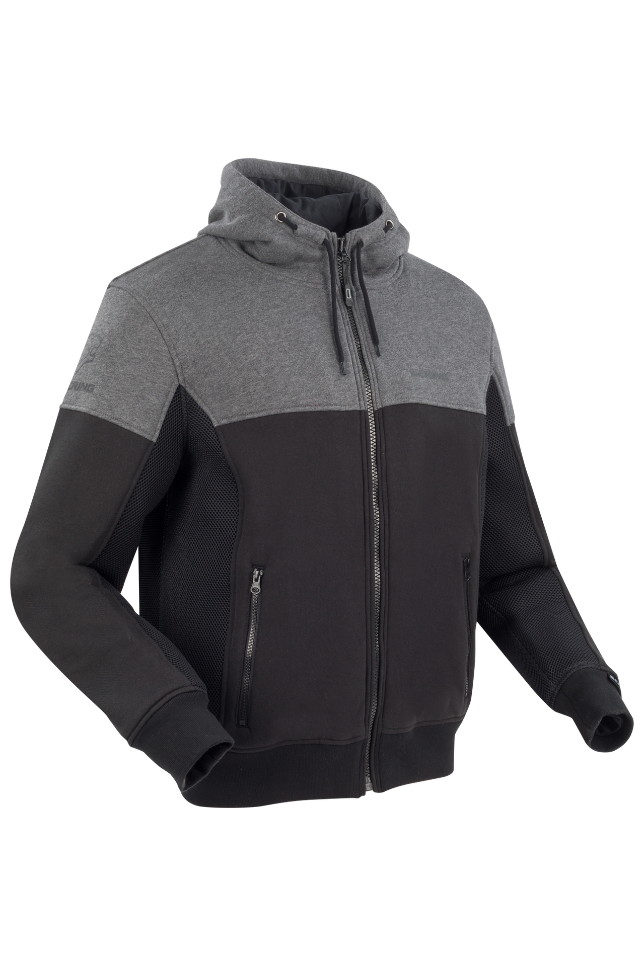 Kurtka Motocyklowa Bering Hoodiz Vented Czarny/AntracytowyXL