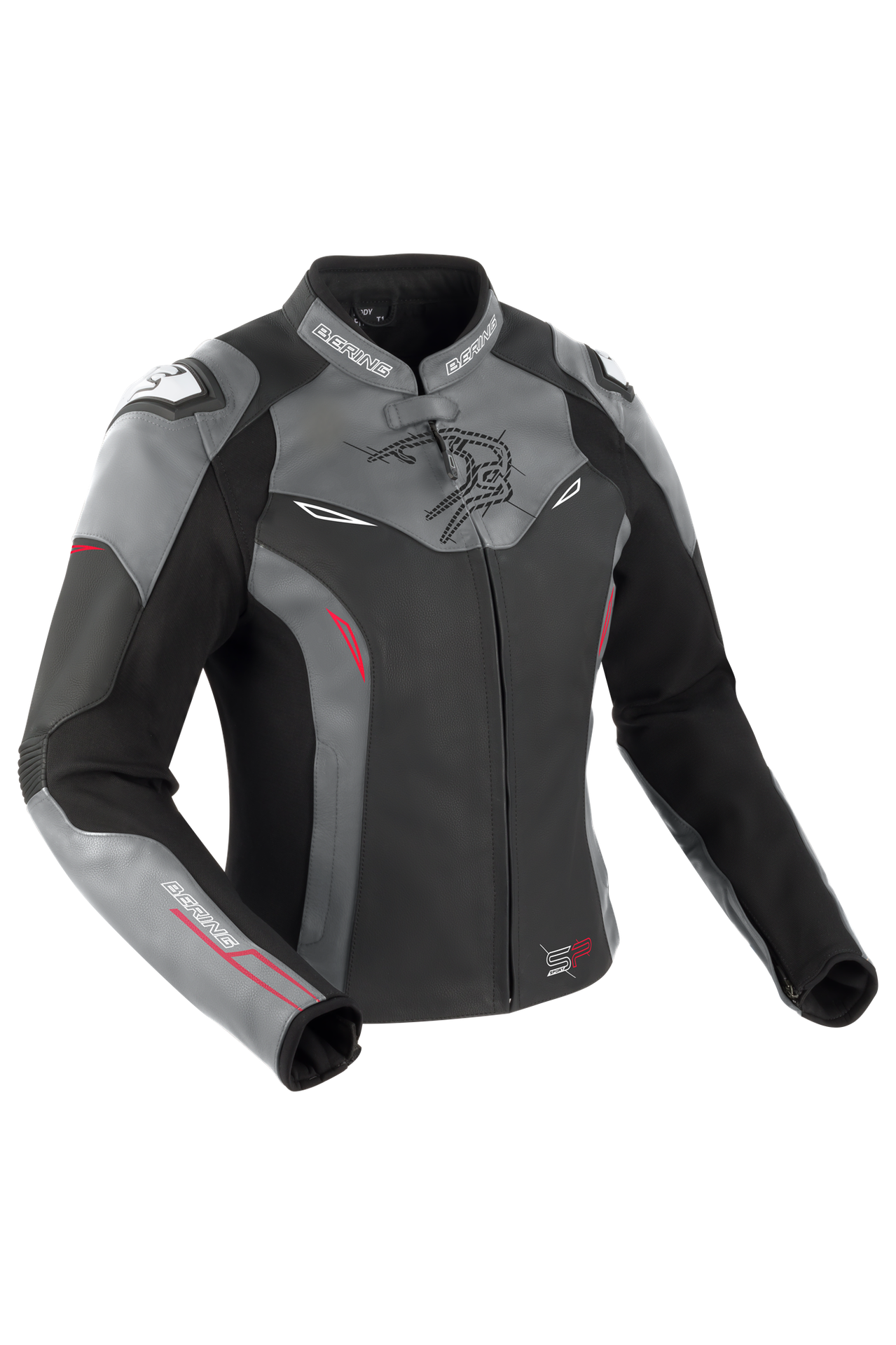 Damska Kurtka Motocyklowa Bering Snap Damska Czarny/SzaryXL