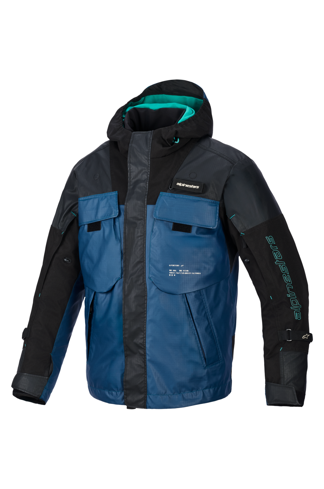 Kurtka Motocyklowa Alpinestars Mospher WP Czarno/Ciemny PetrolL