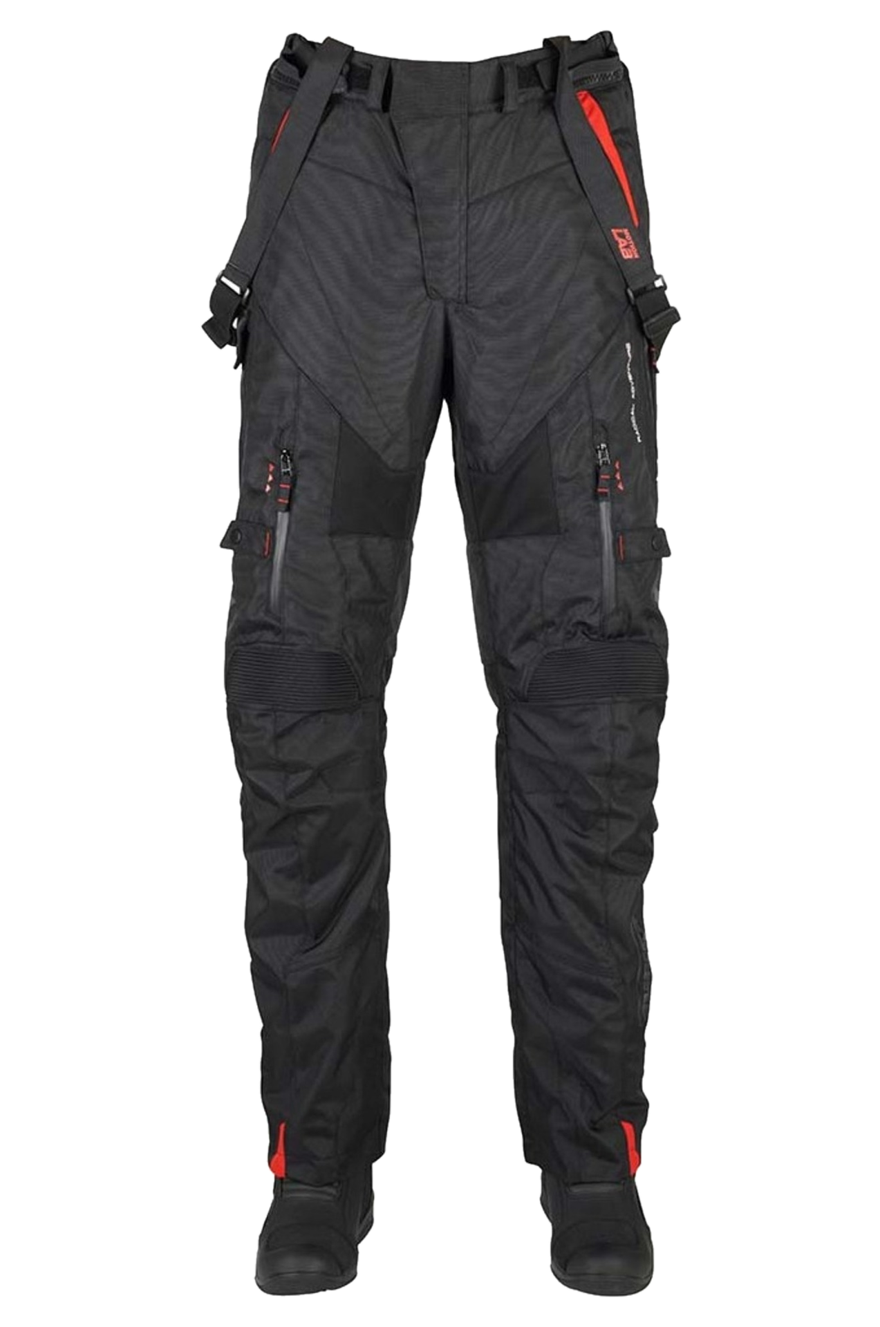 Spodnie Motocyklowe Furygan Gravity Czarny/CzerwonyXL