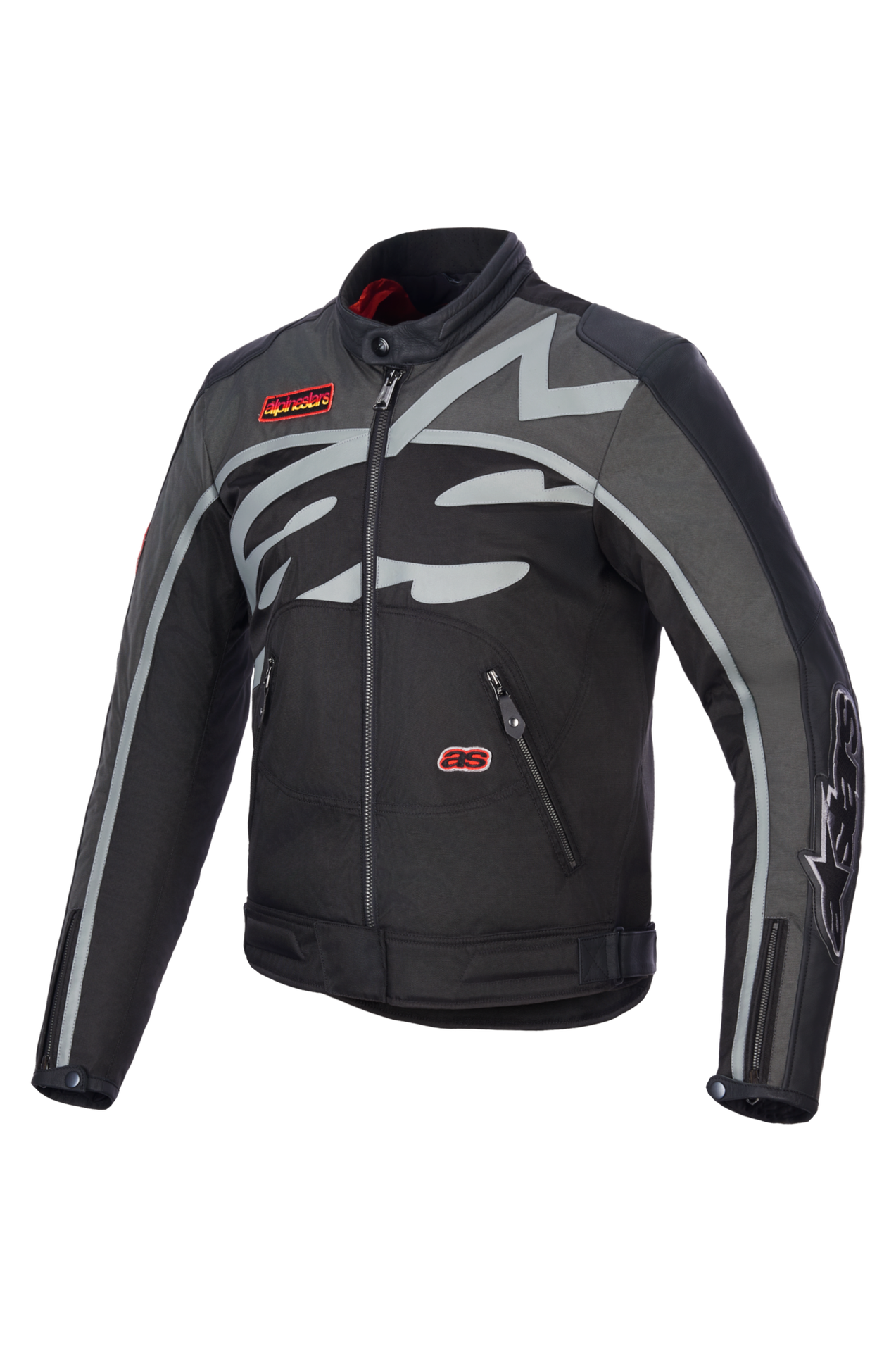Kurtka Motocyklowa Alpinestars Axton Czarny/Antracyt/Czerwony3XL