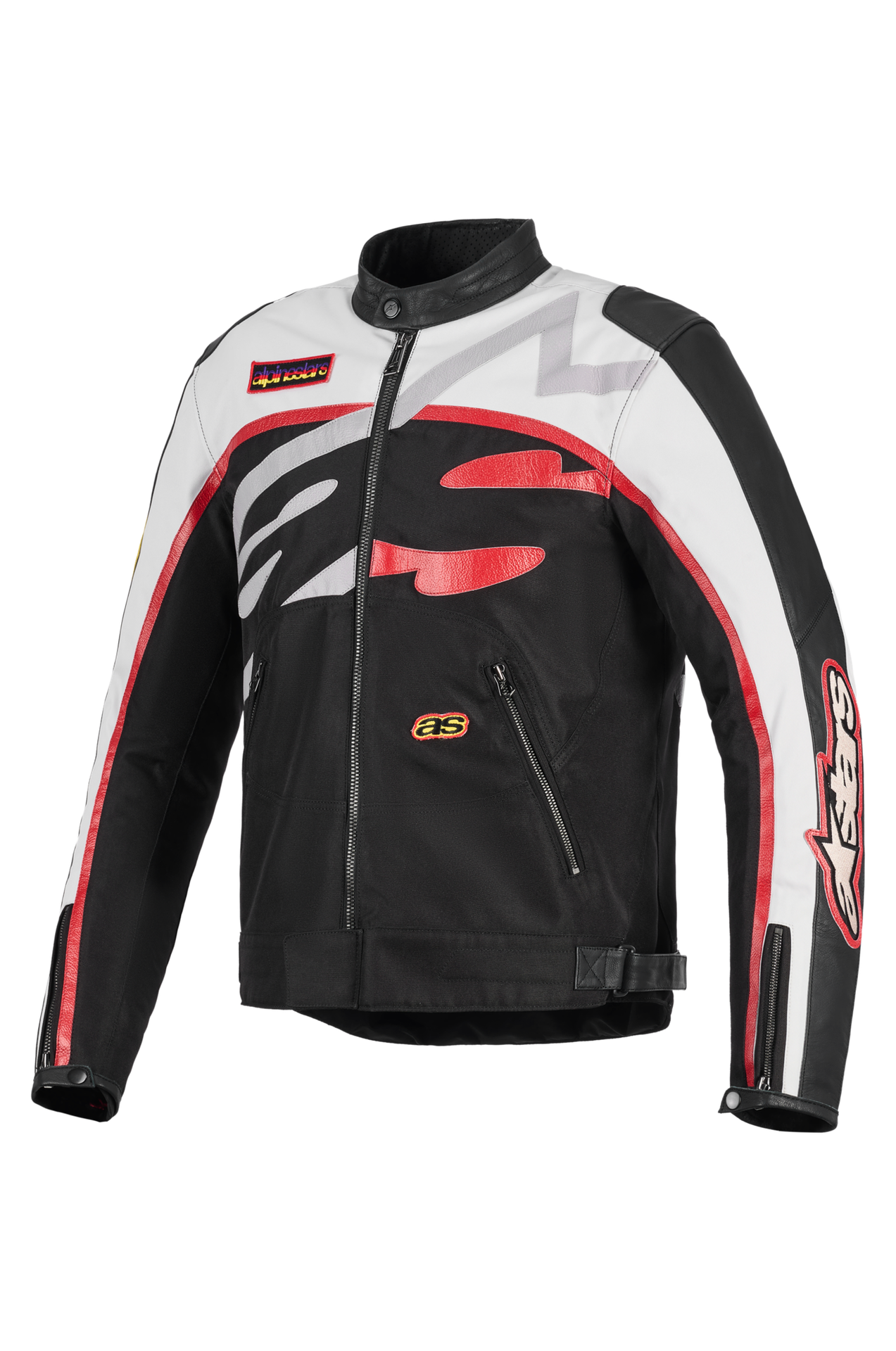 Kurtka Motocyklowa Alpinestars Axton Czarny/Złamany Biały/Czerwony3XL