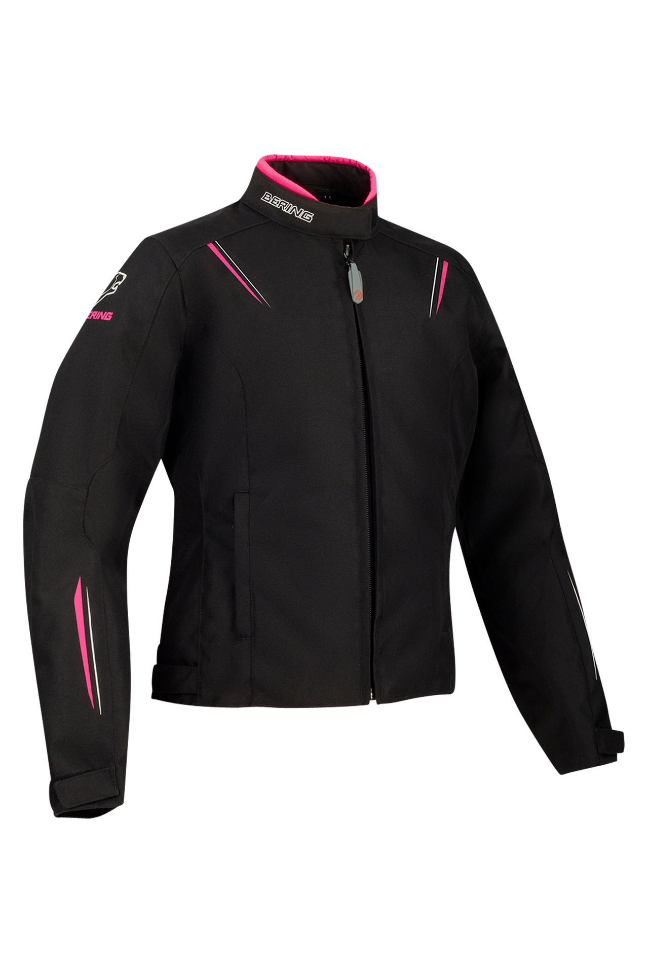 Kurtka Motocyklowa Bering Meryll Dziecięca Czarny/RóżowyM
