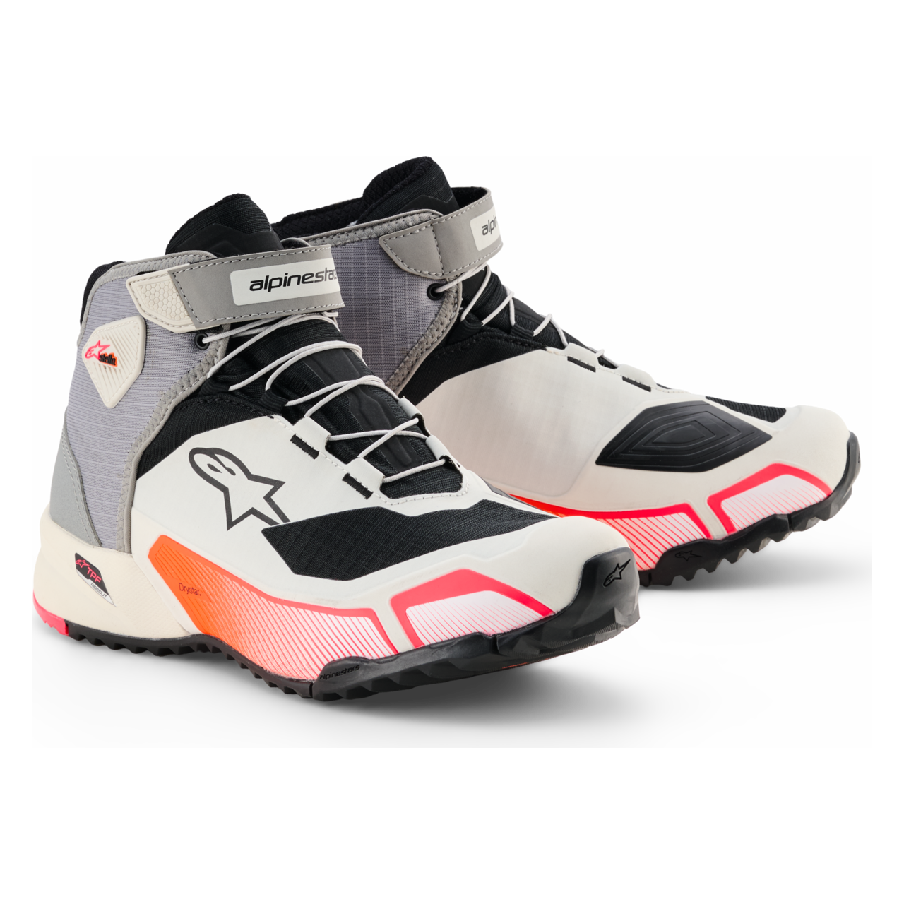 Buty Motocyklowe Alpinestars CR-X Drystar Riding Damskie Złamany Biały/Szary/Czarny38