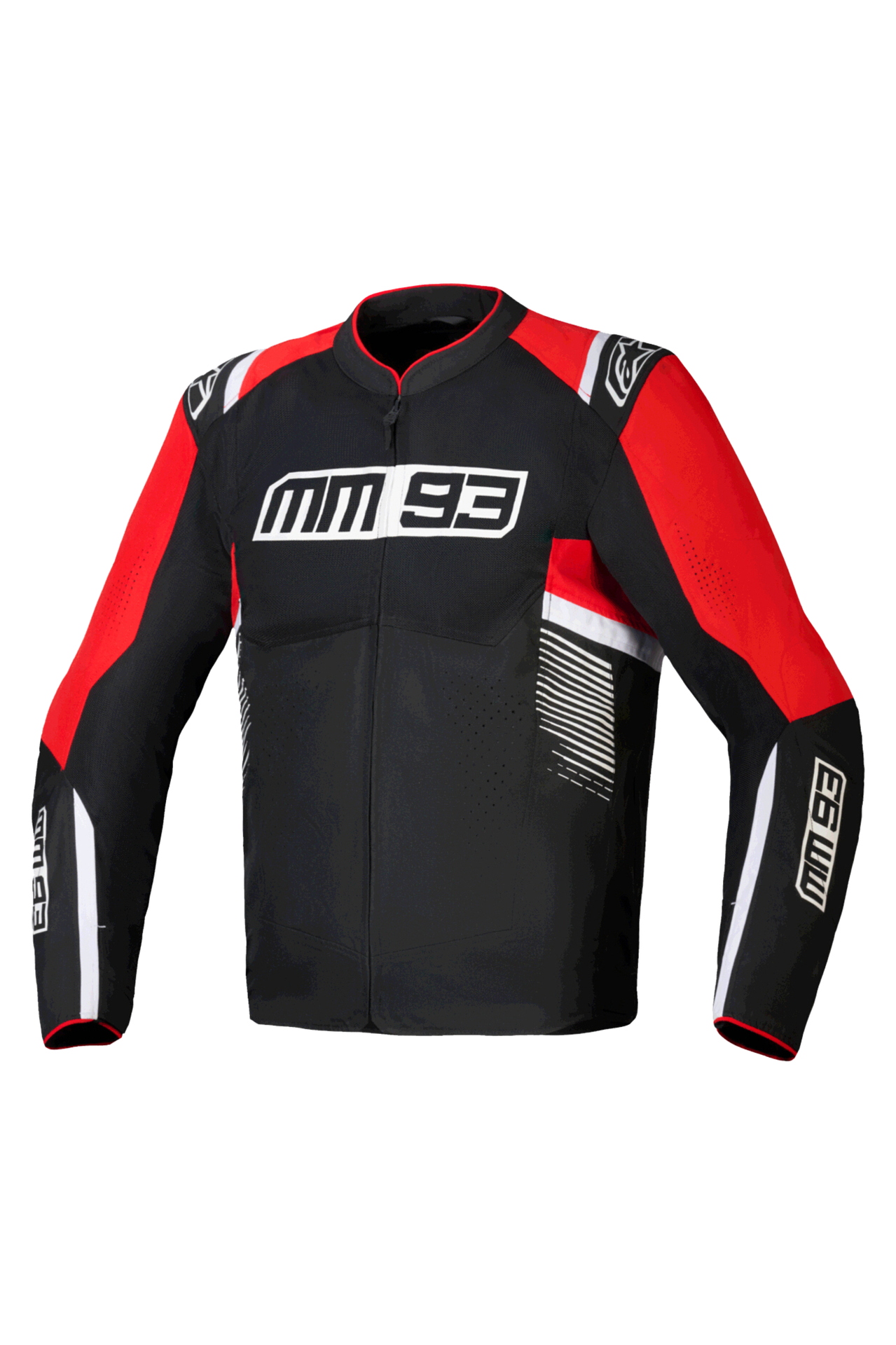 Kurtka Motocyklowa Alpinestars MM93 T-SPS Air V2 Czarny/Jasnoczerwony/Złamany BiałyXL