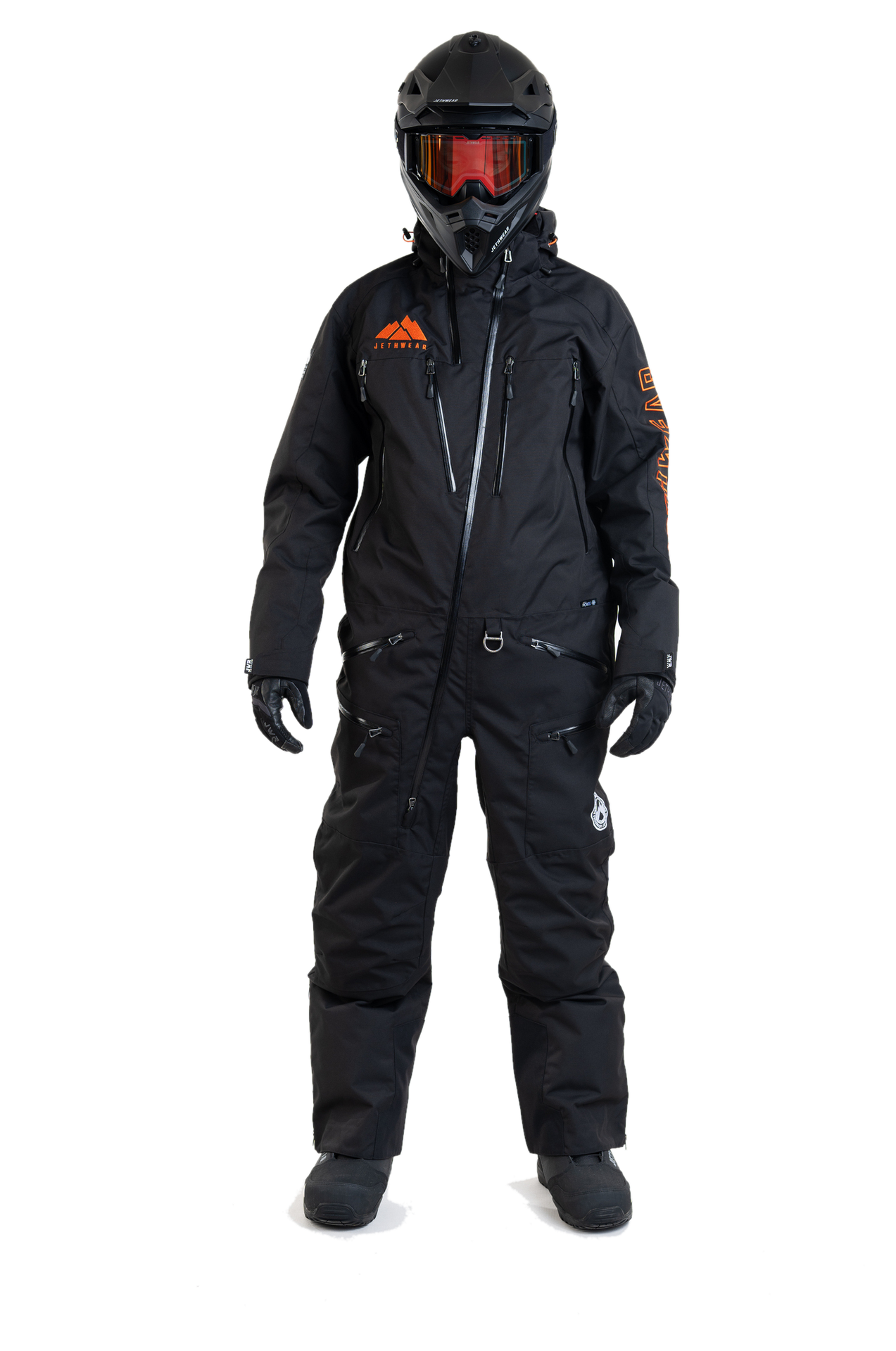 Kombinezon Jednoczęściowy Jethwear The One V2 (2025) Shell Czarny/PomarańczowyXL