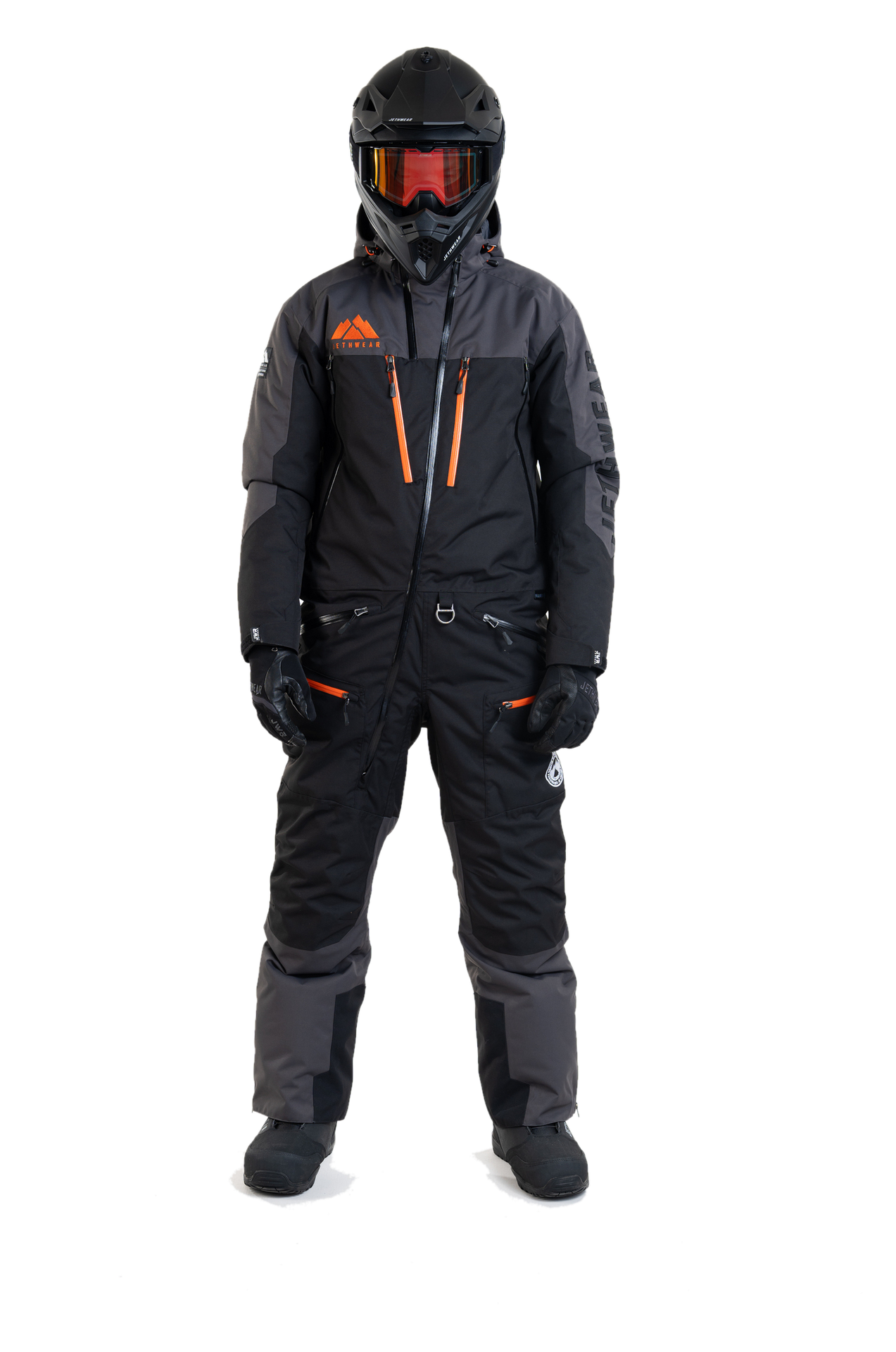 Kombinezon Jednoczęściowy Jethwear The One V2 (2025) 150g Czarny Iron/PomarańczowyS