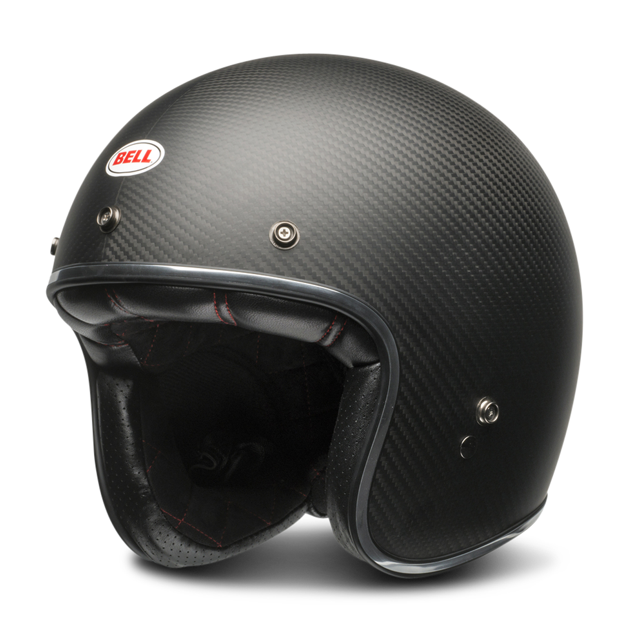 Kask Otwarty Bell Custom 500 Carbon Matowy CzarnyL