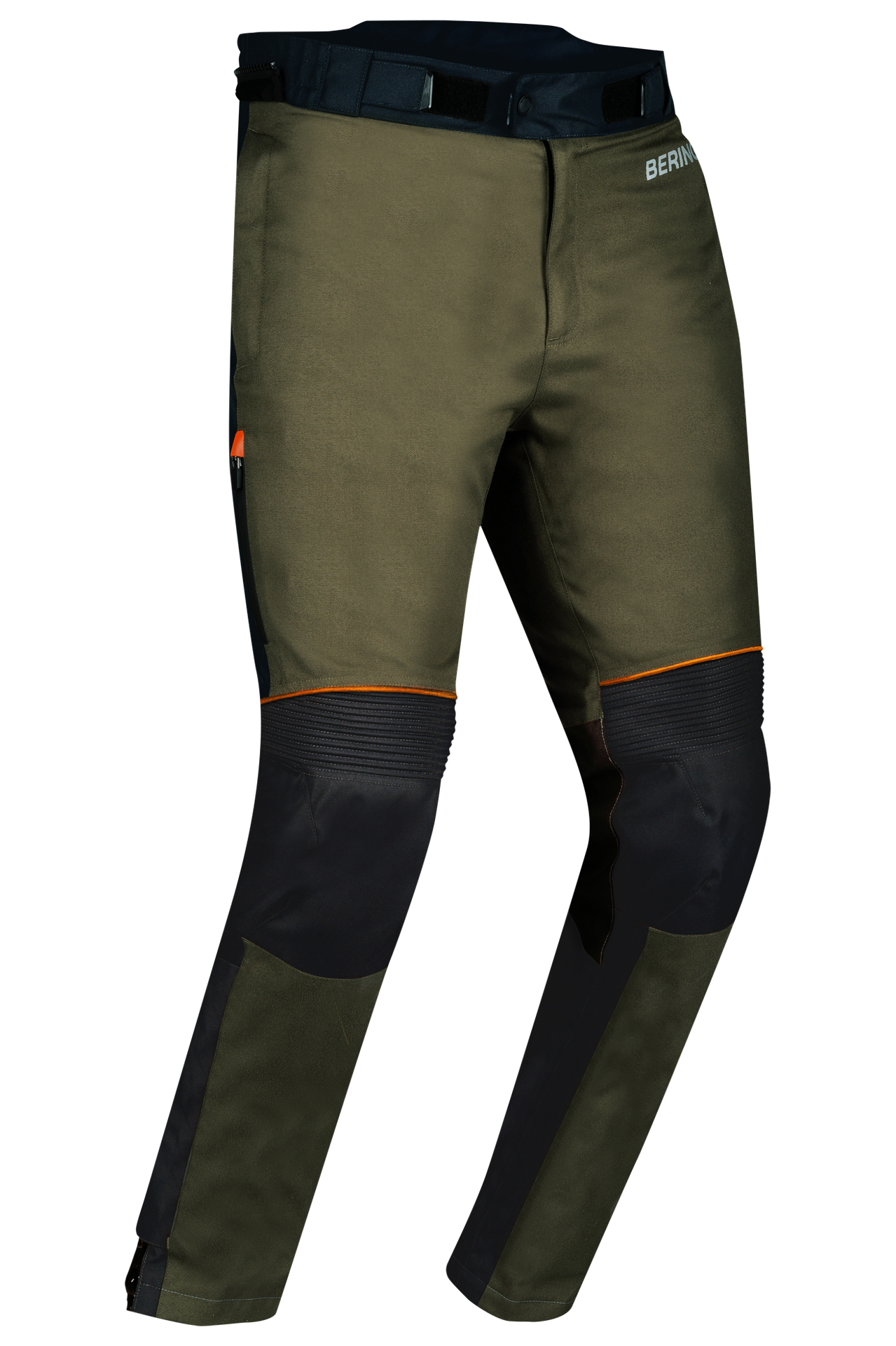 Spodnie Motocyklowe Bering Zephyr Czarny/Khaki/PomarańczowyS