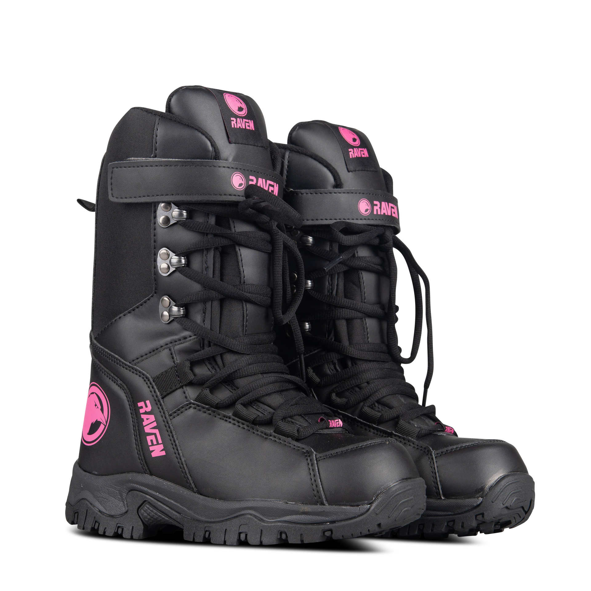 Buty na Skuter Śnieżny Raven Charge 2.0 WP Czarny/Różowy36