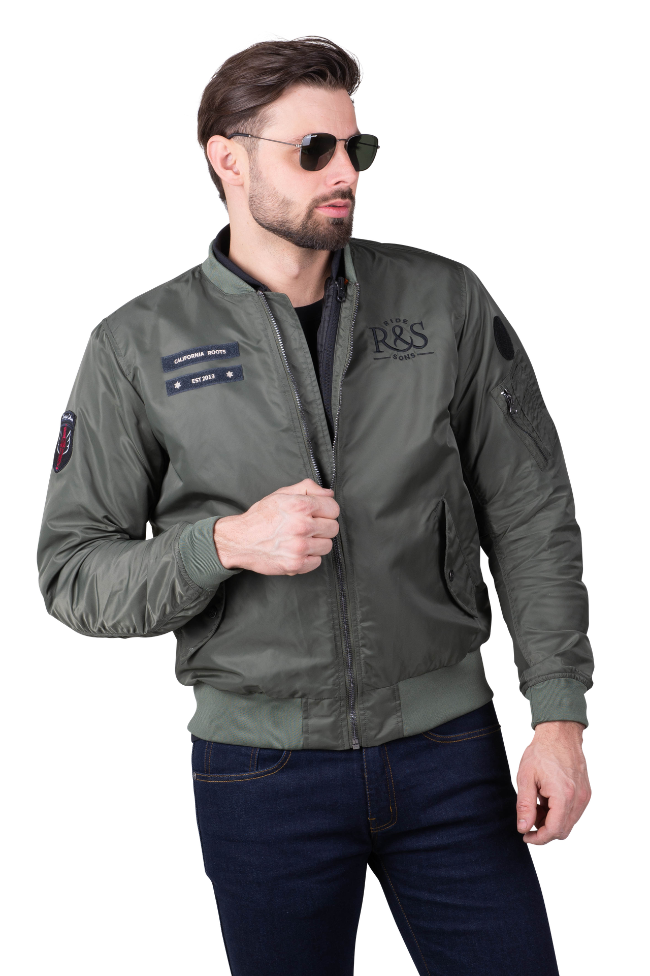 Kurtka Motocyklowa Ride&Sons Rebel OliwkowyXS