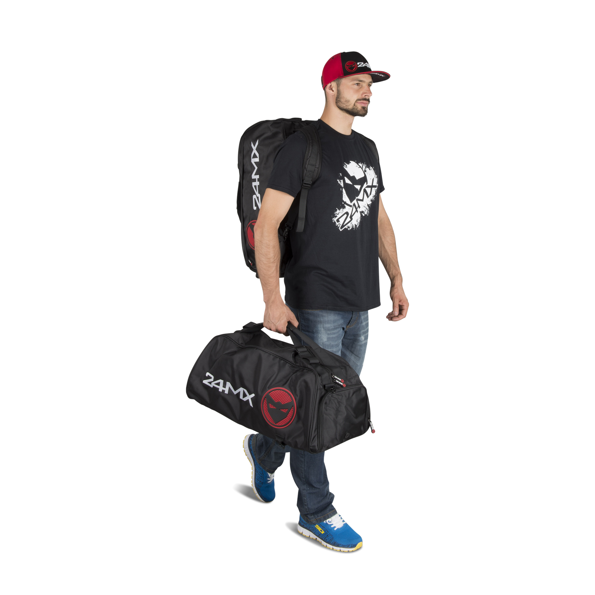 Torba na Siłownię 24MX Transformer 55L Czarny