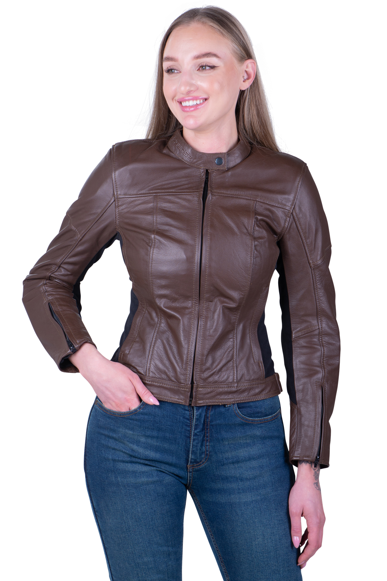 Kurtka Motocyklowa Course Beemer Damska BrązowyM