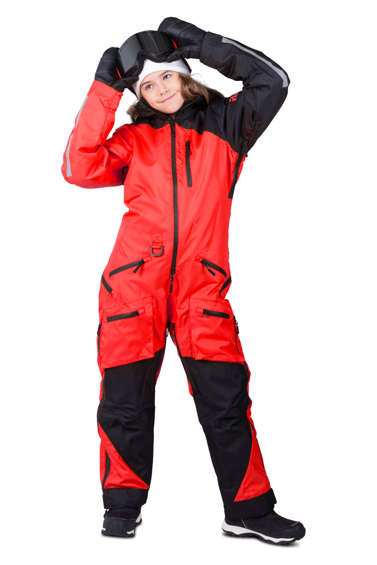 Kombinezon Jednoczęściowy Raven Boondocker Dziecięcy Czerwony/CzarnyS