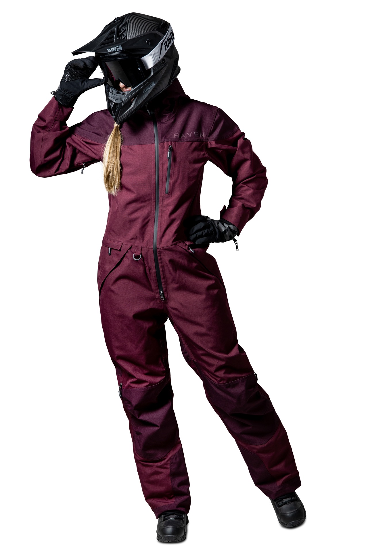 Kombinezon Jednoczęściowy Raven Ridge Damski CzerwonyL