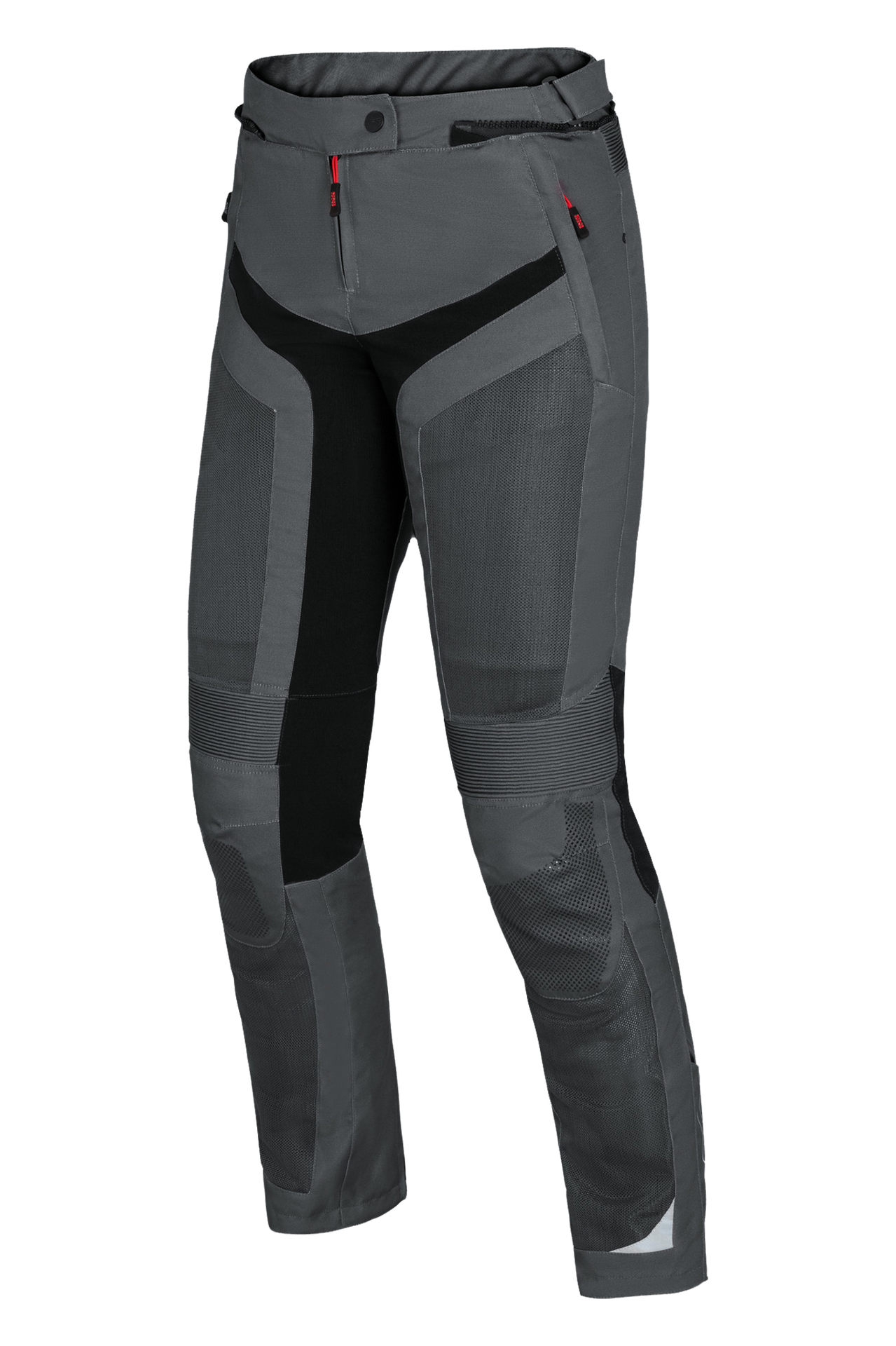 Damskie Spodnie Motocyklowe iXS Sport Trigonis-Air Szary/CzarnyM Plus