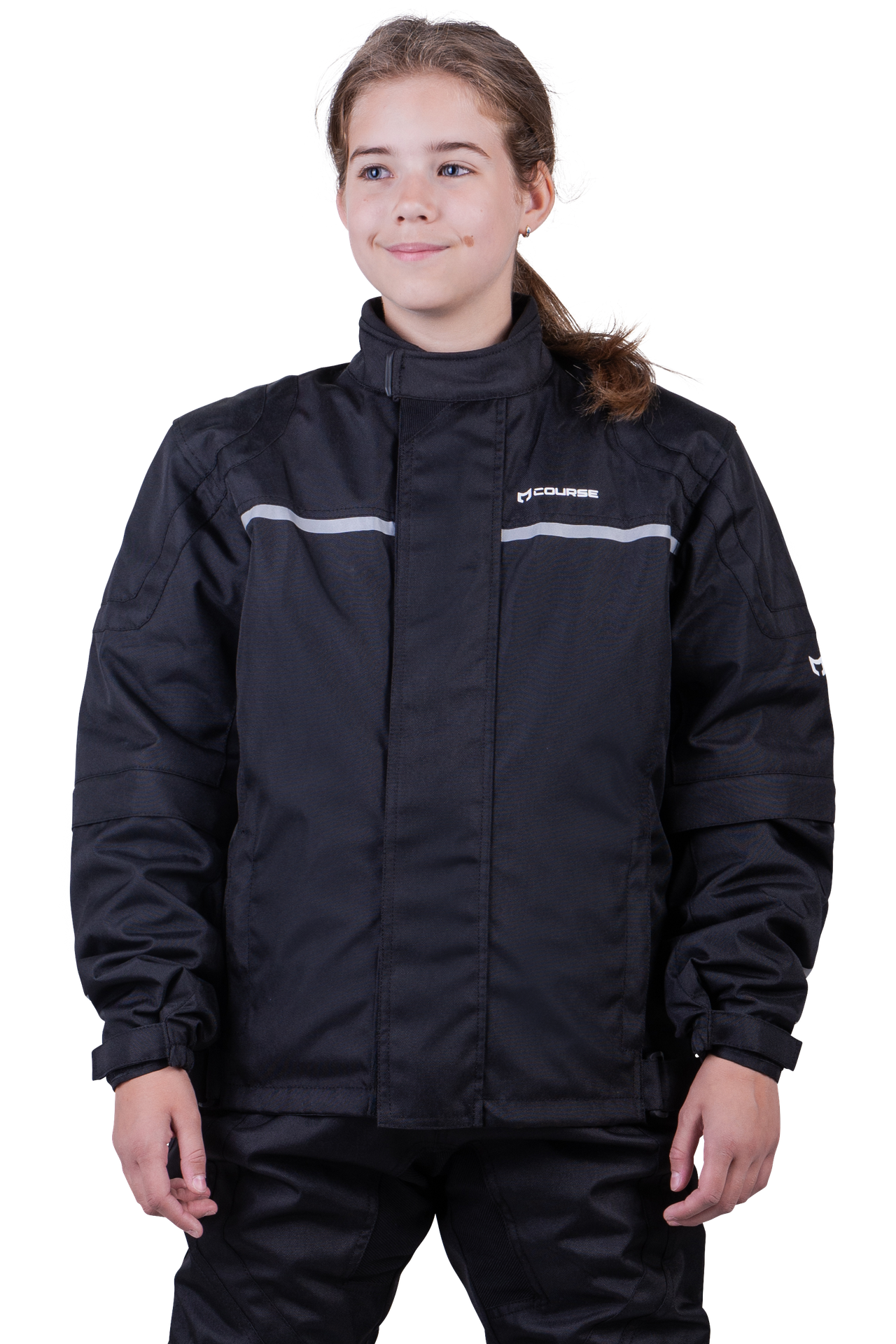 Kurtka Motocyklowa Course Two Seasons 3.0 Dziecięca Czarny160