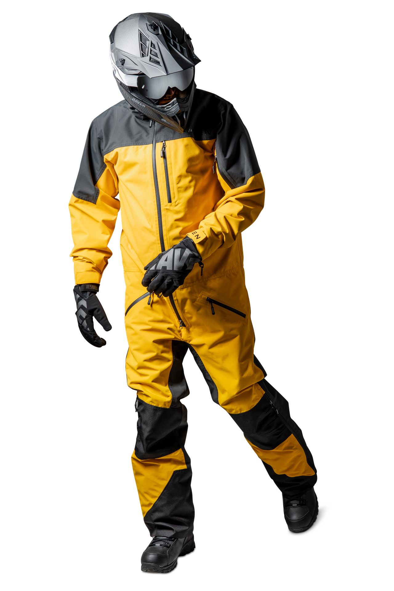 Kombinezon Jednoczęściowy Raven Boondocker Grafitowy ŻółtyM