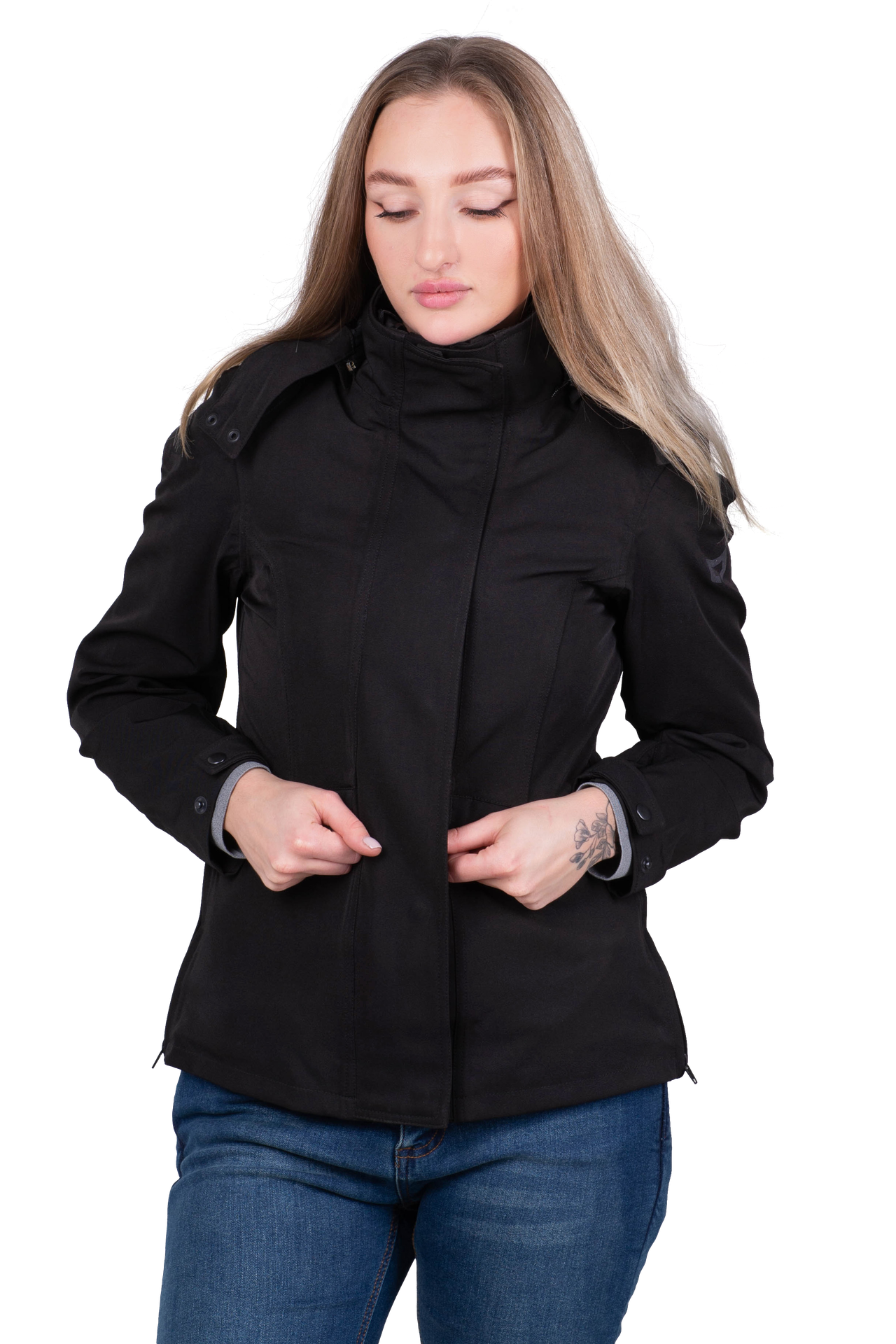 Kurtka Motocyklowa Course City Damska CzarnyXS