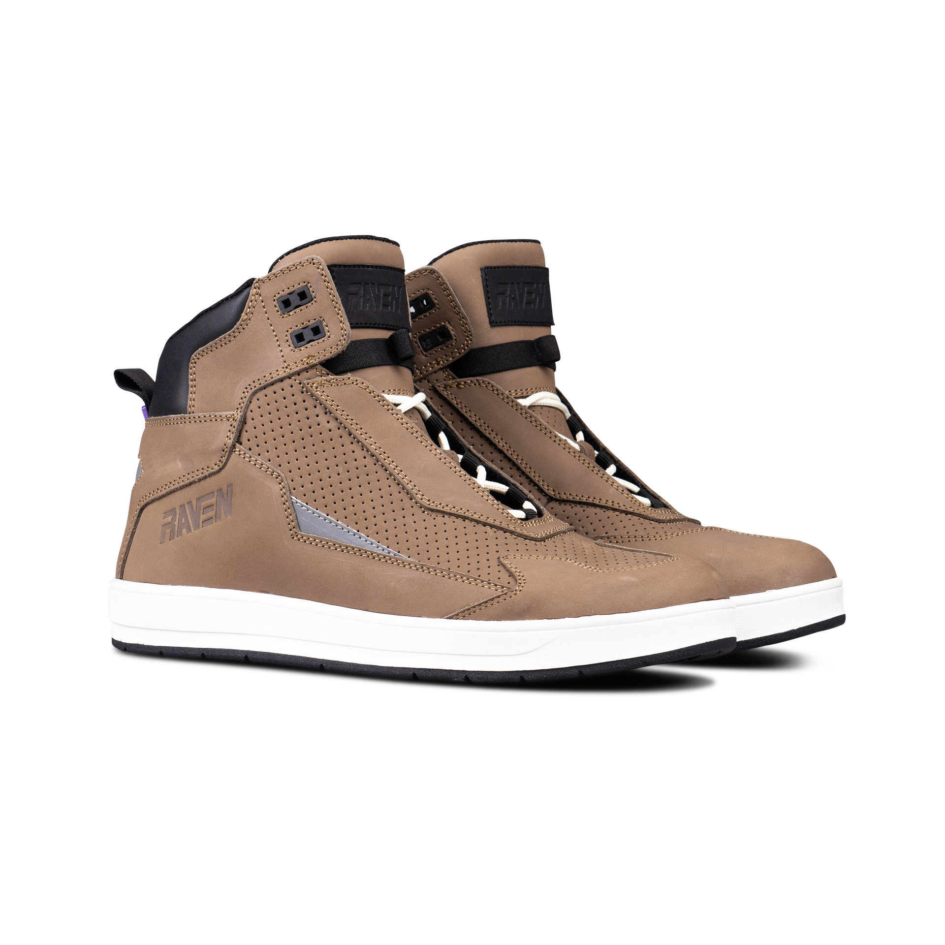 Buty Motocyklowe Skórzane Raven Berane Beżowy43