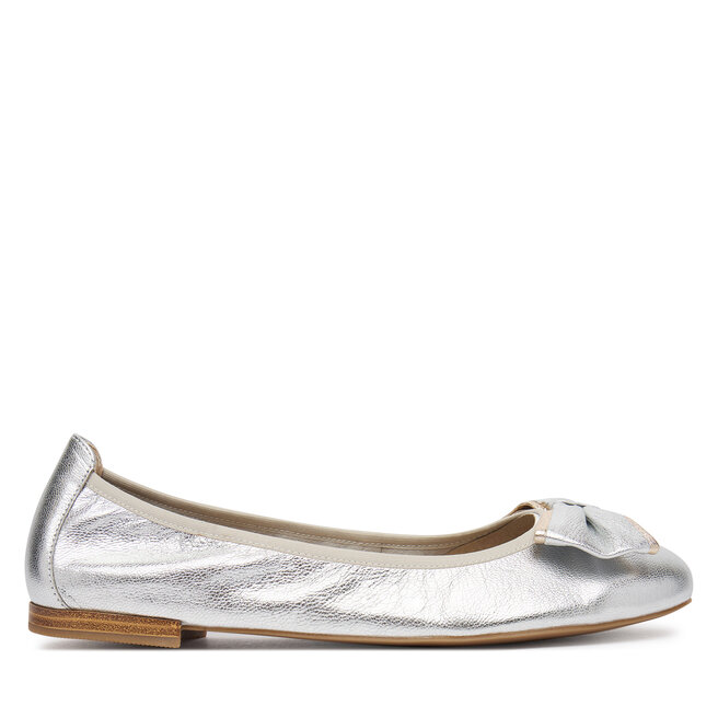 Baleriny Caprice 9-22111-46 Srebrny