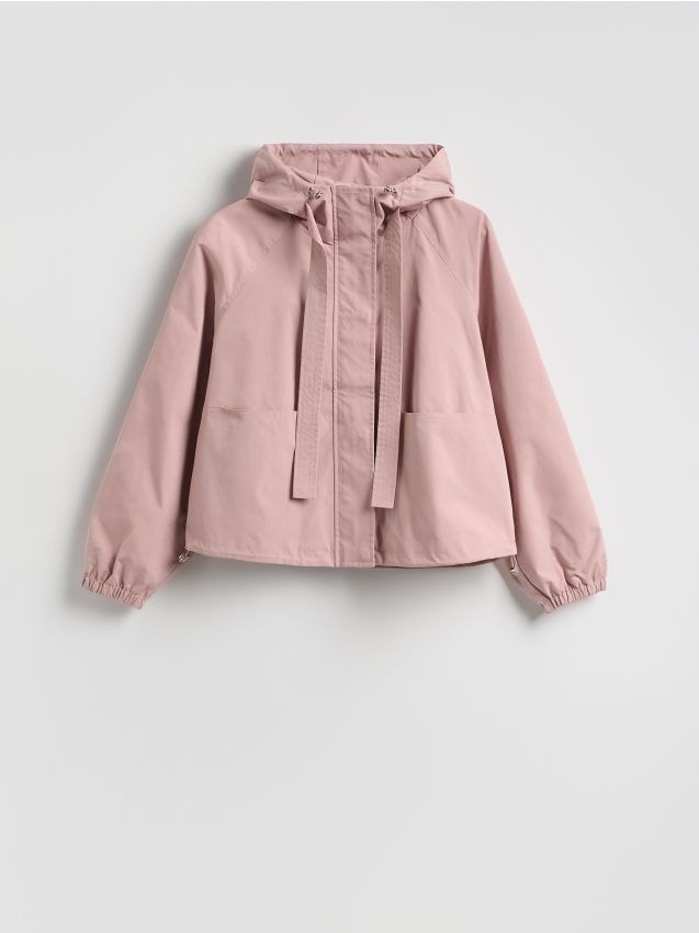 Reserved - Kurtka z kapturem - różowy