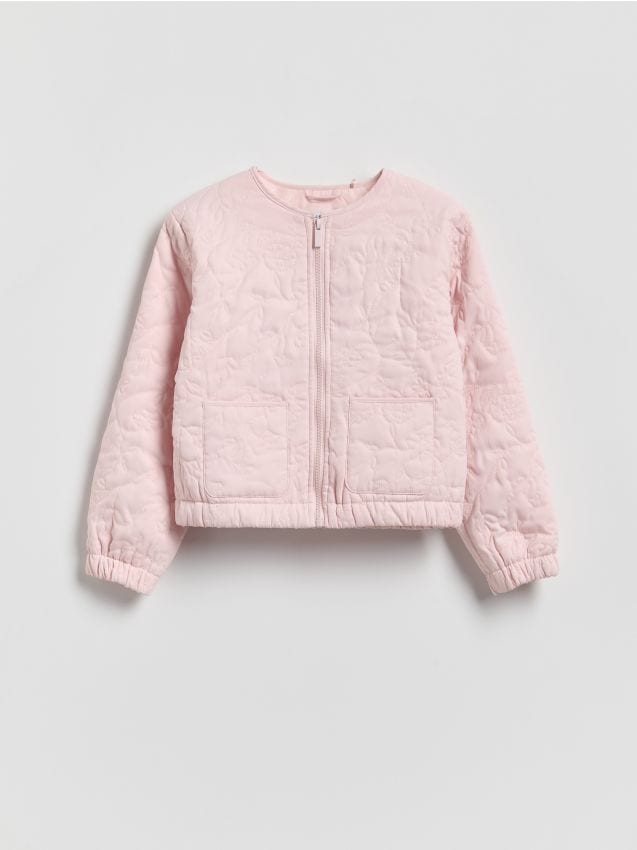 Reserved - Kurtka bomberka - pastelowy róż