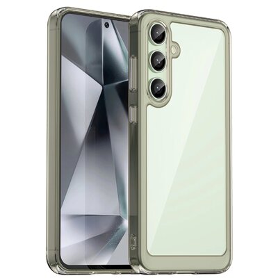 Etui HURTEL Outer Space Case do Samsung Galaxy S24 FE Przezroczysto-czarny