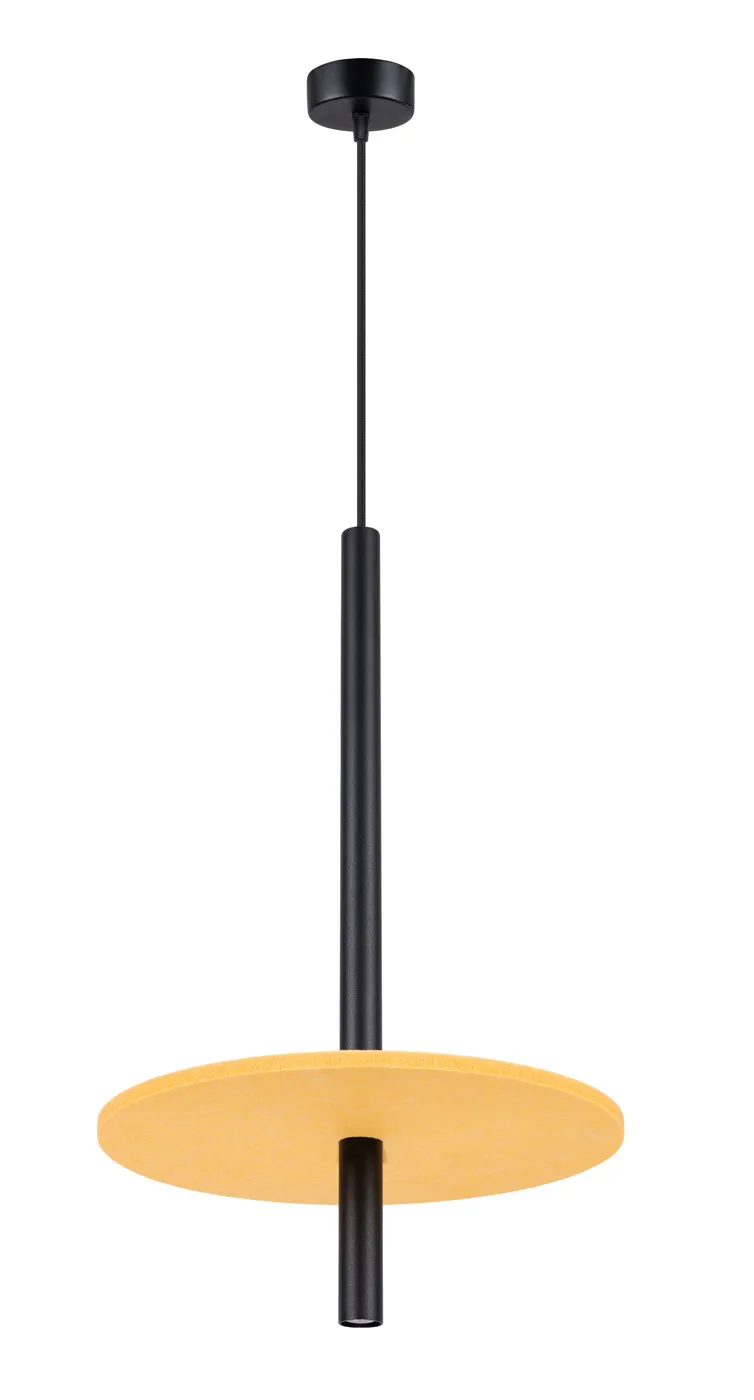 Żółta lampa wisząca z nowczesnym kloszem - 162-Zerpen