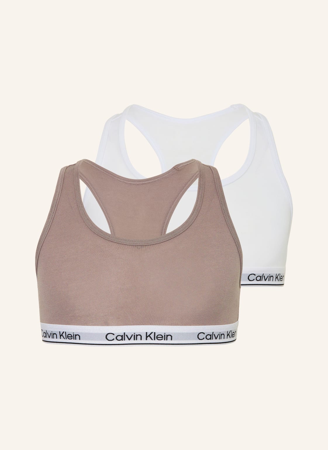 Calvin Klein Biustonosz Bustier Icon Cotton Stretch, 2 Szt rosa