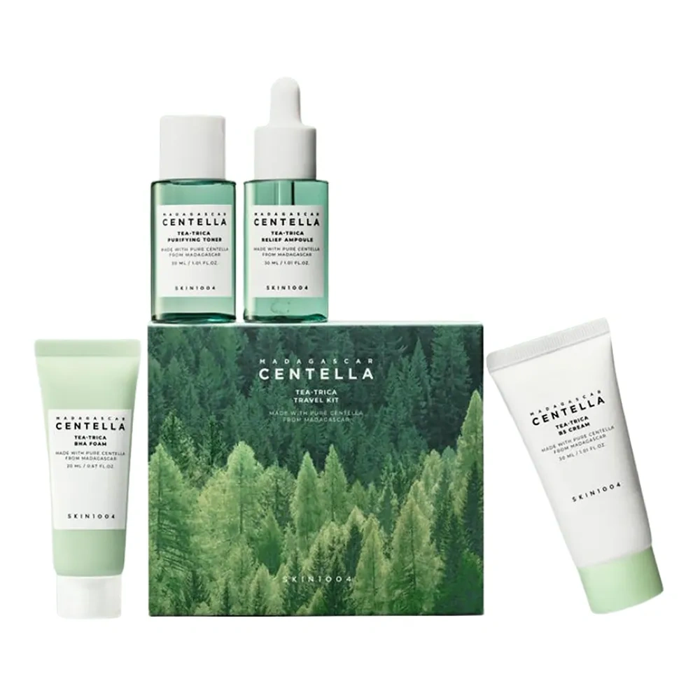 SKIN1004 Madagascar Centella Tea-Trica Travel Kit zestaw podróżny kosmetyków do pielęgnacji twarzy