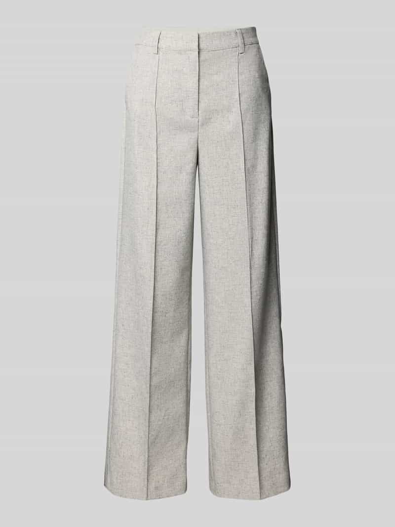 Spodnie z dodatkiem lnu i szwami podłużnymi model ‘RIU’