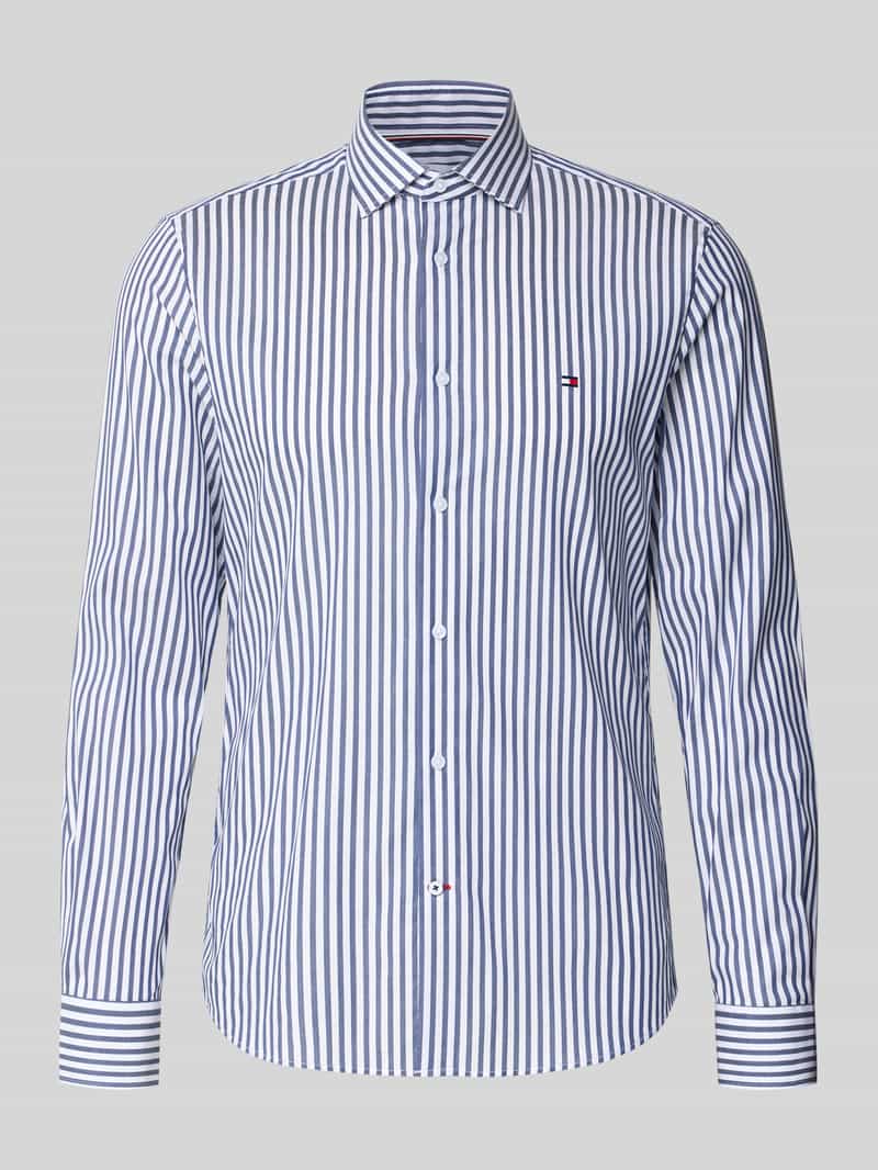 Koszula biznesowa o kroju slim fit z mieszanki bawełny