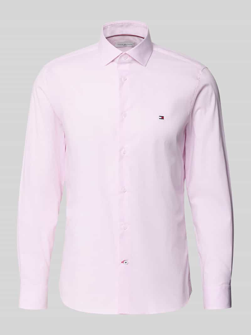 Koszula biznesowa o kroju slim fit z mieszanki bawełny