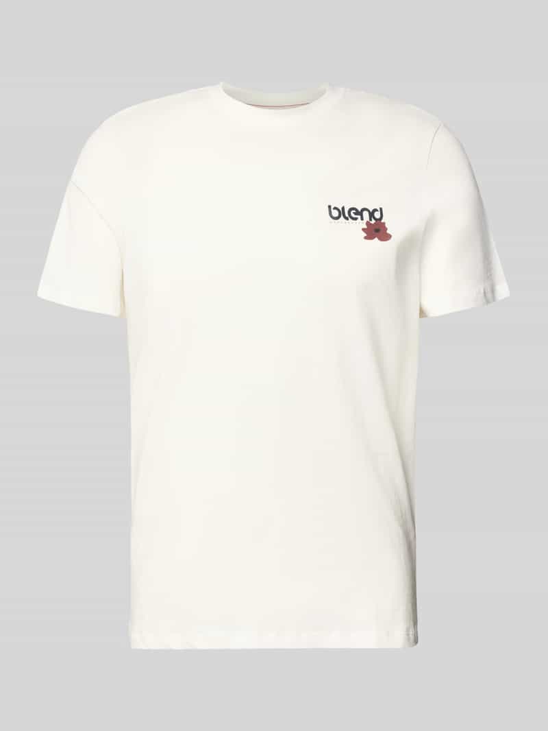 T-shirt o kroju regular fit z nadrukiem z logo model ‘Kenan’