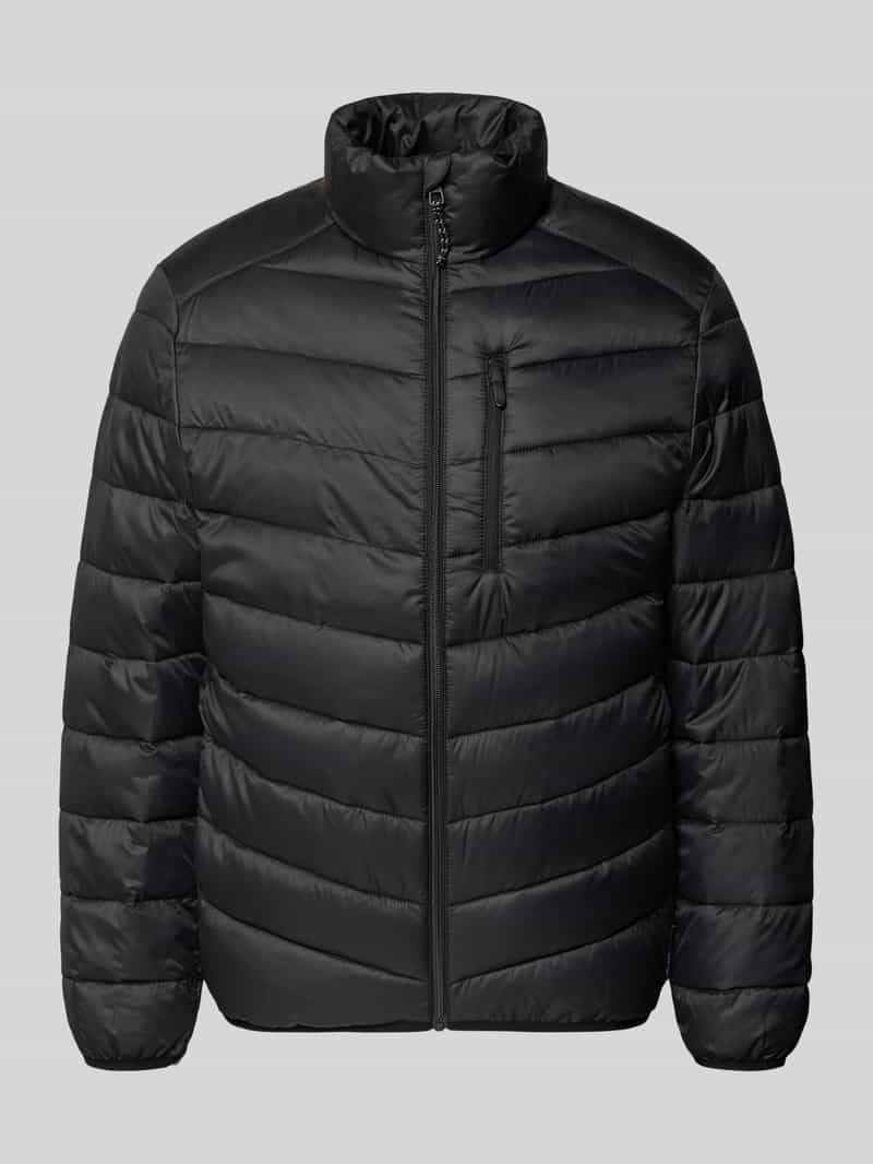 Kurtka pikowana o kroju regular fit z pionową kieszenią na piersi zapinaną na zamek błyskawiczny