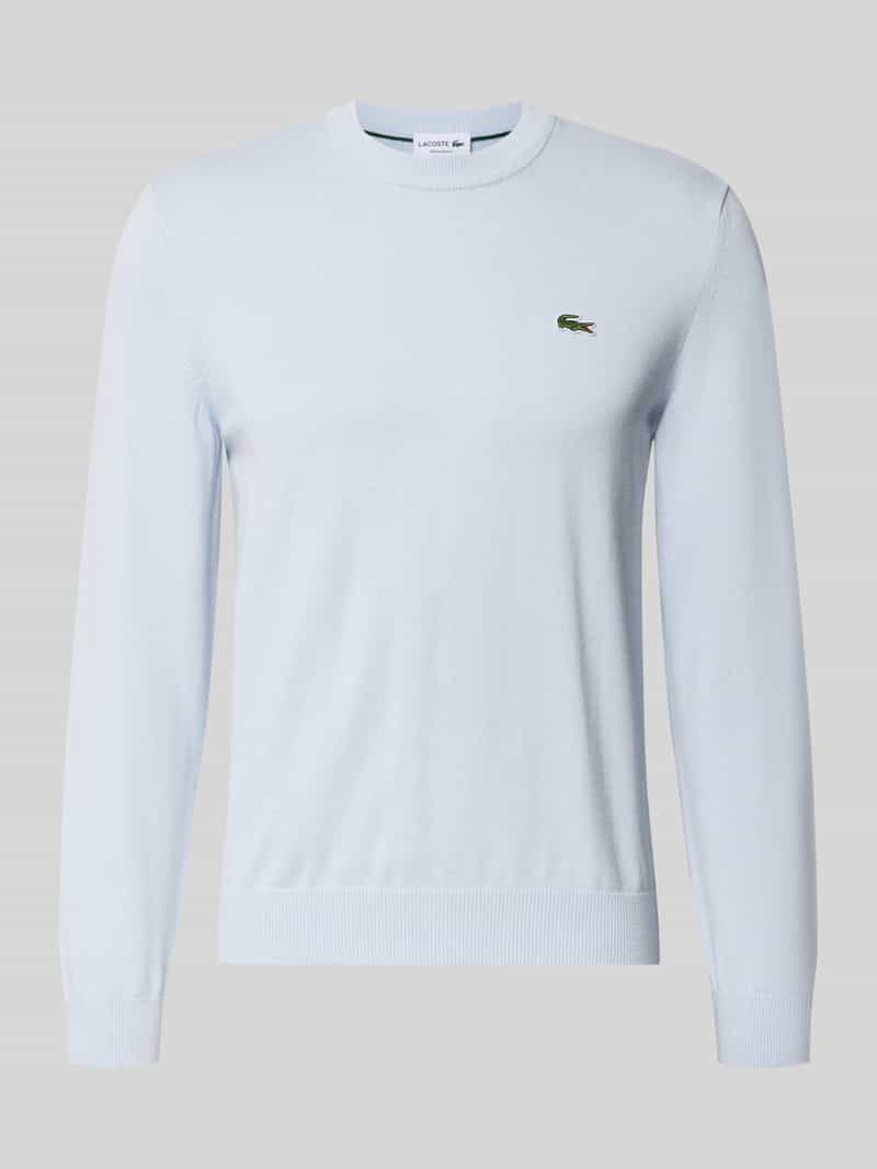 Sweter z dzianiny kroju regular fit z mieszanki bawełny