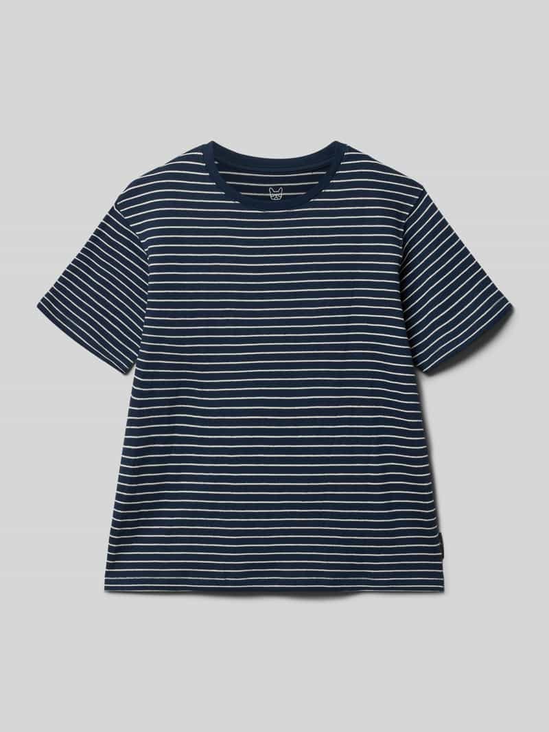 T-shirt o kroju regular fit z imitacji dzianiny model ‘Edover’