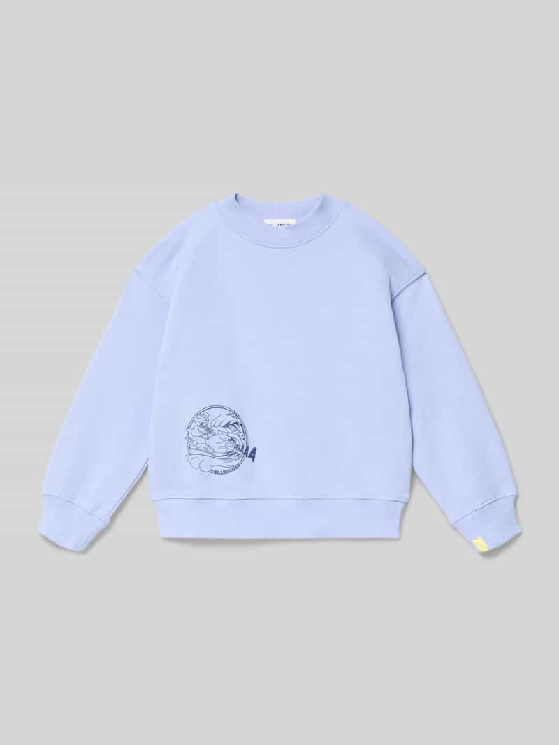 Bluza z nadrukiem z motywem i okrągłym dekoltem