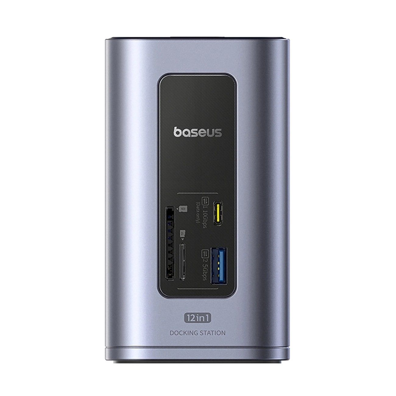 Baseus Air Spacemate 12w1 USB-C 2xHDMI 4K@60Hz 2xUSB-C 10Gb/s 2xUSB-A 5Gb/s 2xUSB-A 480Mb/sRJ45 SD/microSD 3.0 USB-C PD - szara